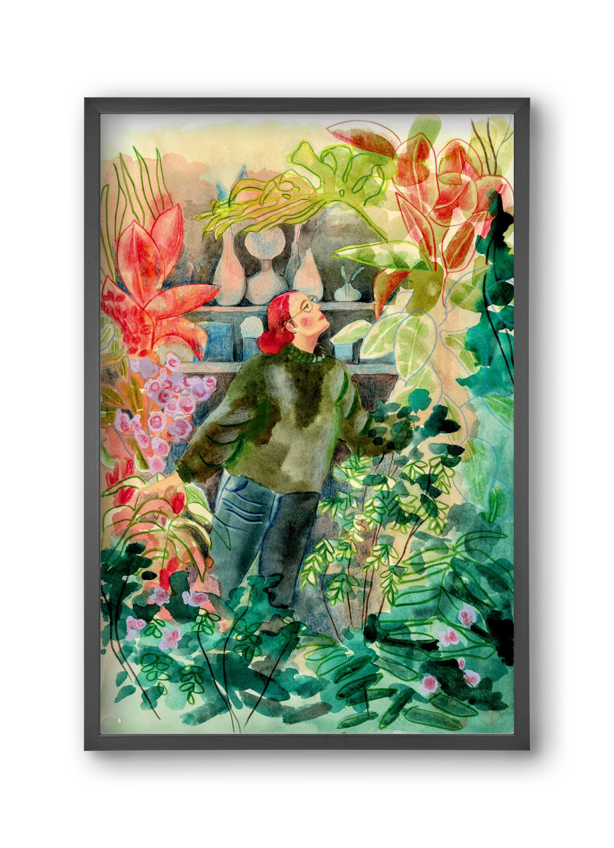 virágálom, 30x45 cm (30x45 cm), Fekete keret