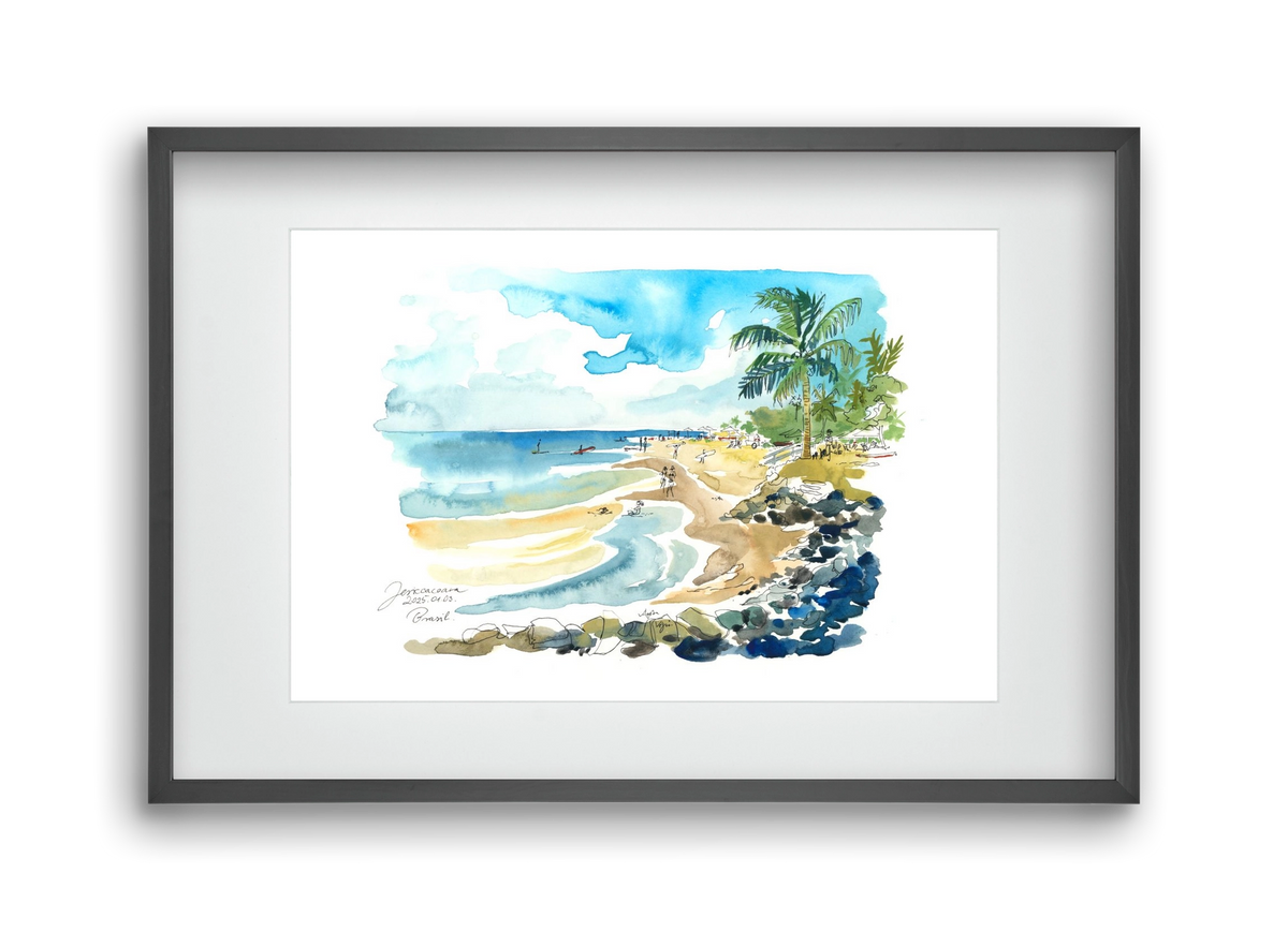 Jericoacoara, Brazil - 2025.01.03., 45x30 cm (30x20 cm), Fekete keret, paszpartuval