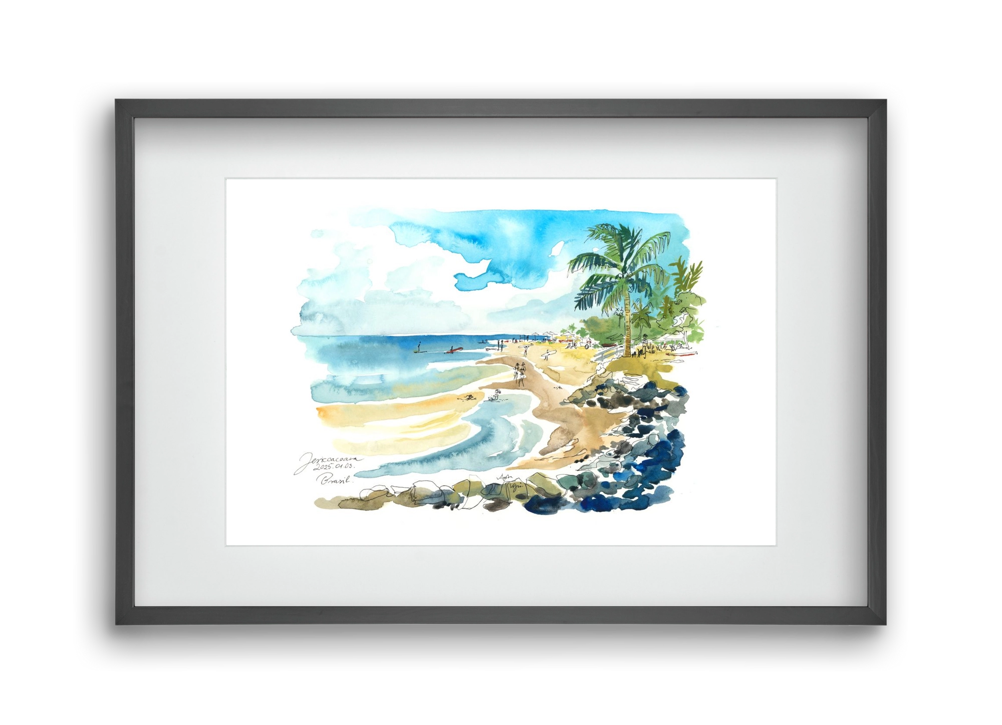 Jericoacoara, Brazil - 2025.01.03., 45x30 cm (30x20 cm), Fekete keret, paszpartuval