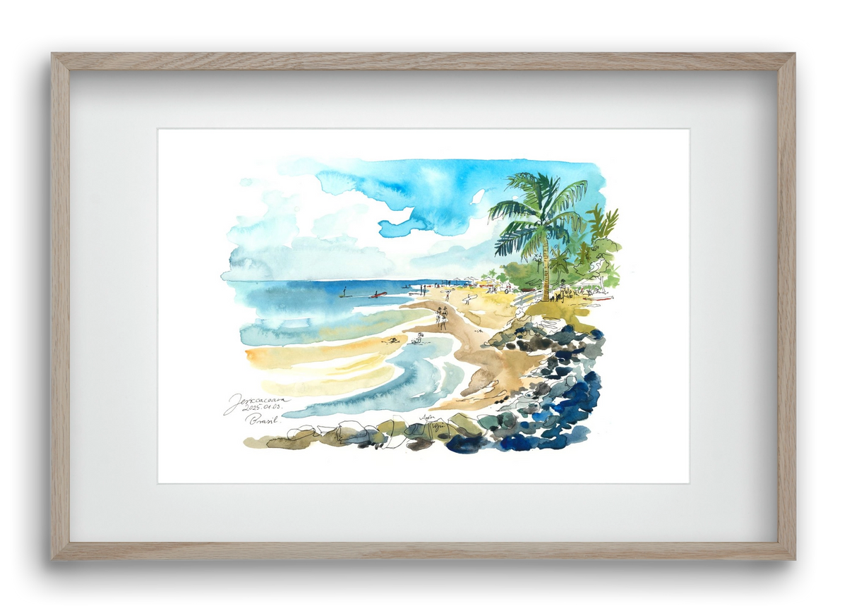Jericoacoara, Brazil - 2025.01.03., 60x40 cm (45x30 cm), Tölgy keret, paszpartuval
