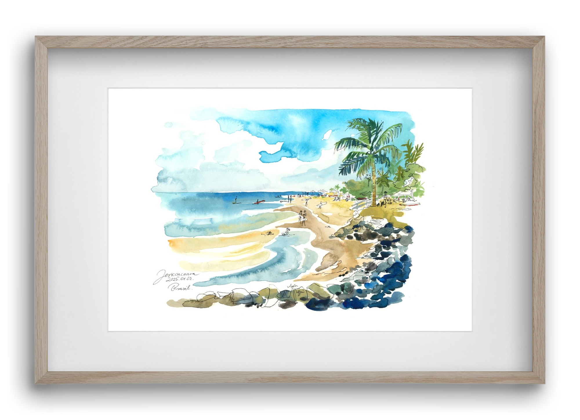 Jericoacoara, Brazil - 2025.01.03., 60x40 cm (45x30 cm), Tölgy keret, paszpartuval