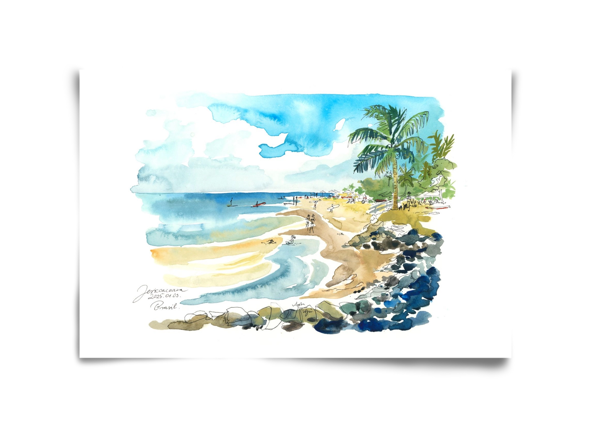 Jericoacoara, Brazil - 2025.01.03., 45x30 cm, Keret nélkül