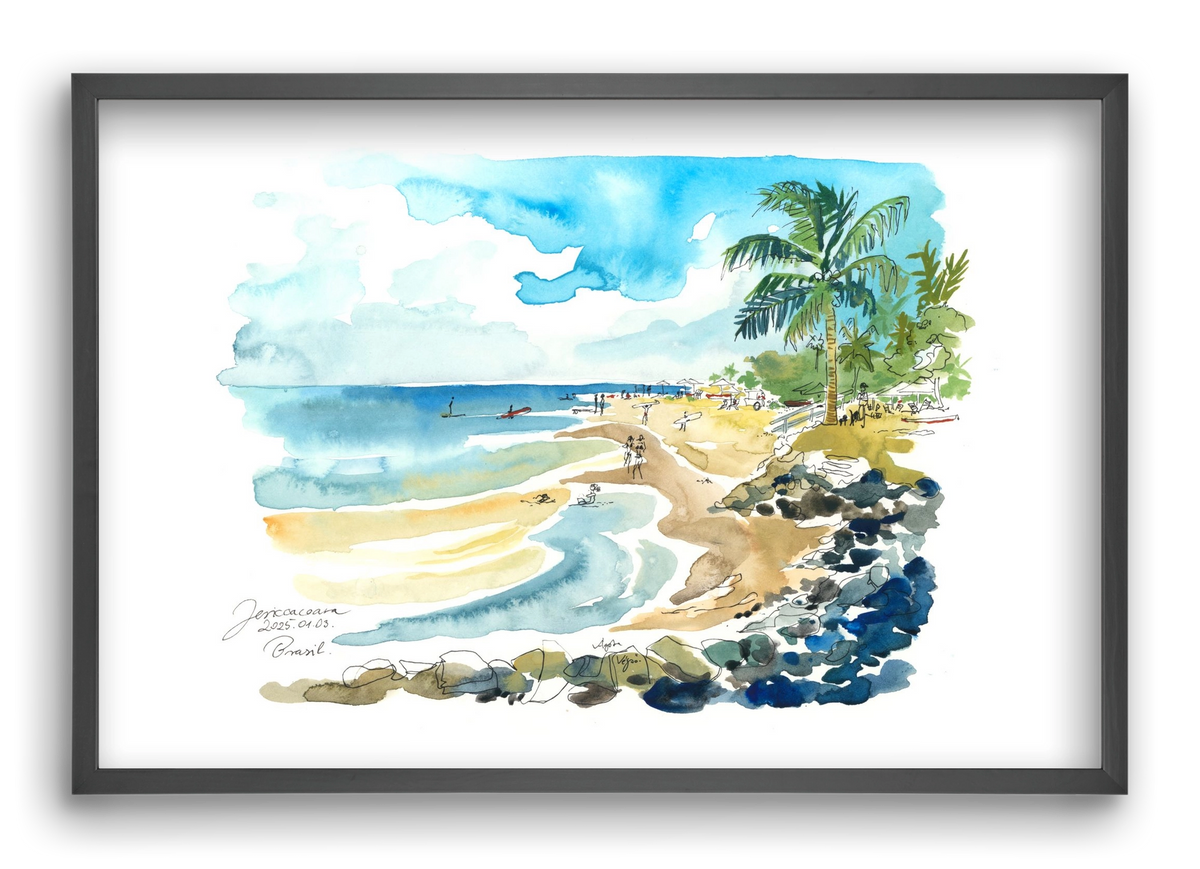 Jericoacoara, Brazil - 2025.01.03., 60x40 cm (60x40 cm), Fekete keret