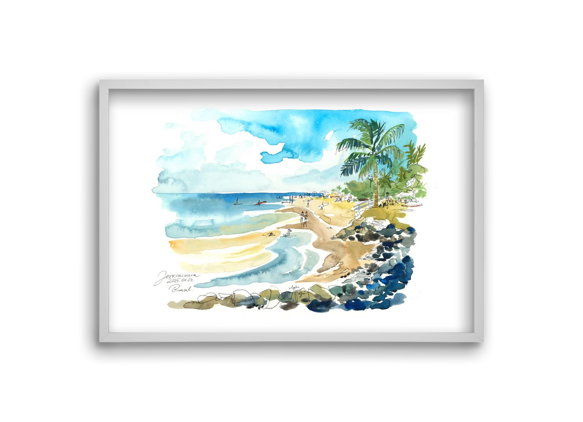 Jericoacoara, Brazil - 2025.01.03., 30x20 cm (30x20 cm), Fehér keret