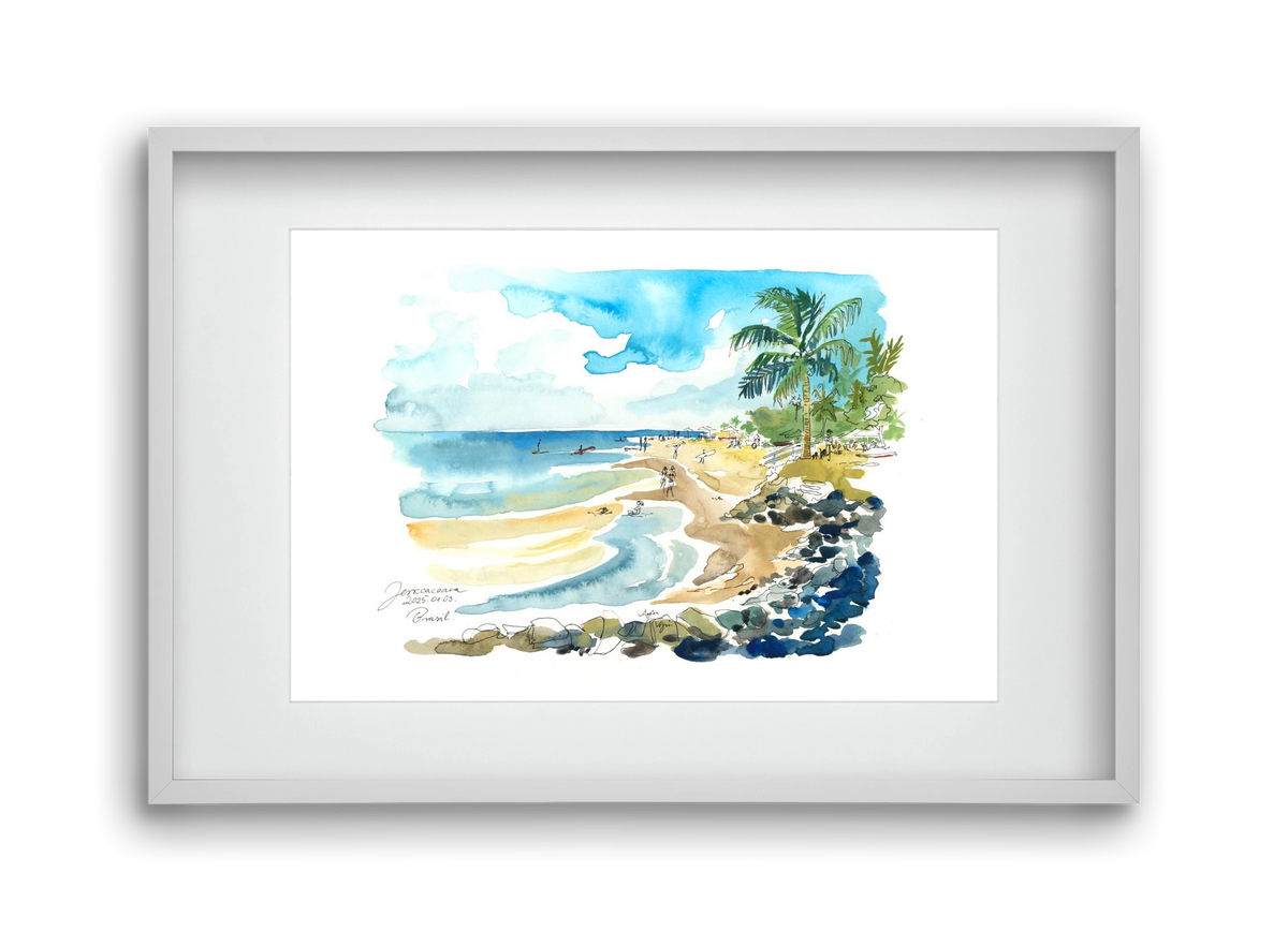 Jericoacoara, Brazil - 2025.01.03., 45x30 cm (30x20 cm), Fehér keret, paszpartuval