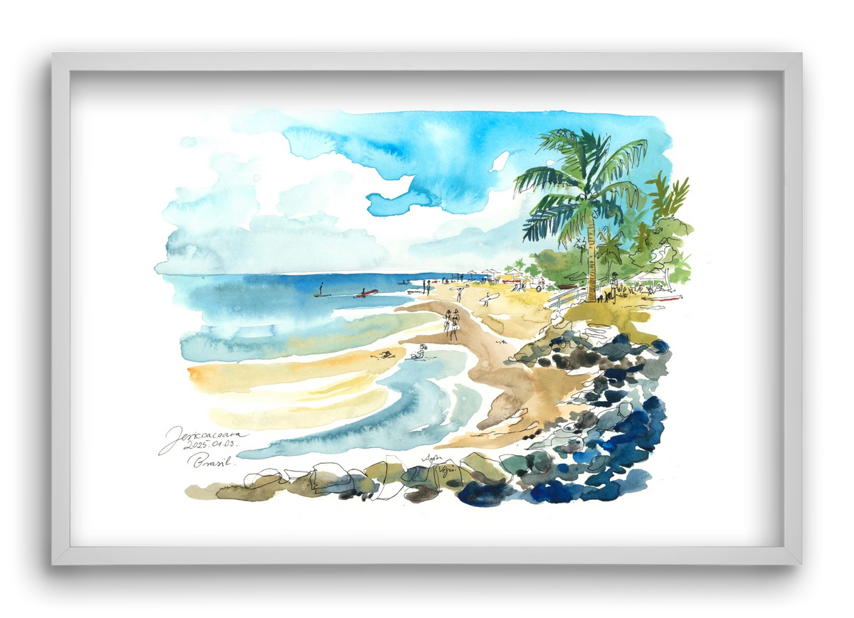 Jericoacoara, Brazil - 2025.01.03., 60x40 cm (60x40 cm), Fehér keret