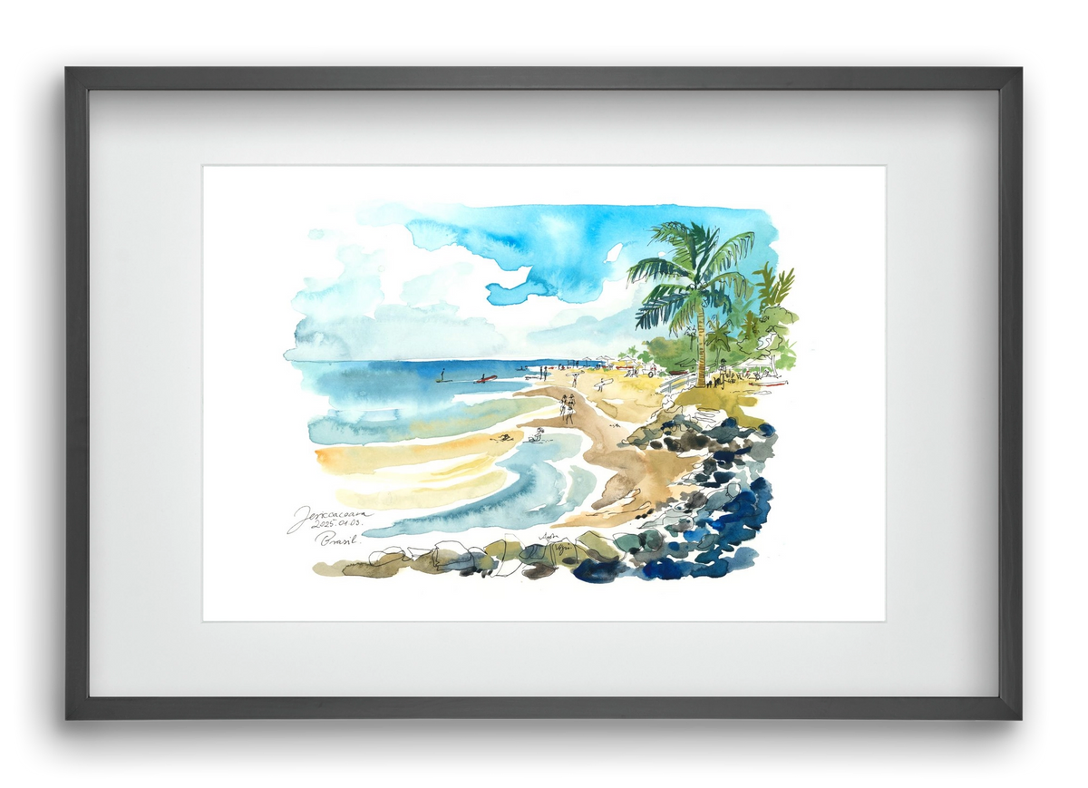 Jericoacoara, Brazil - 2025.01.03., 60x40 cm (45x30 cm), Fekete keret, paszpartuval