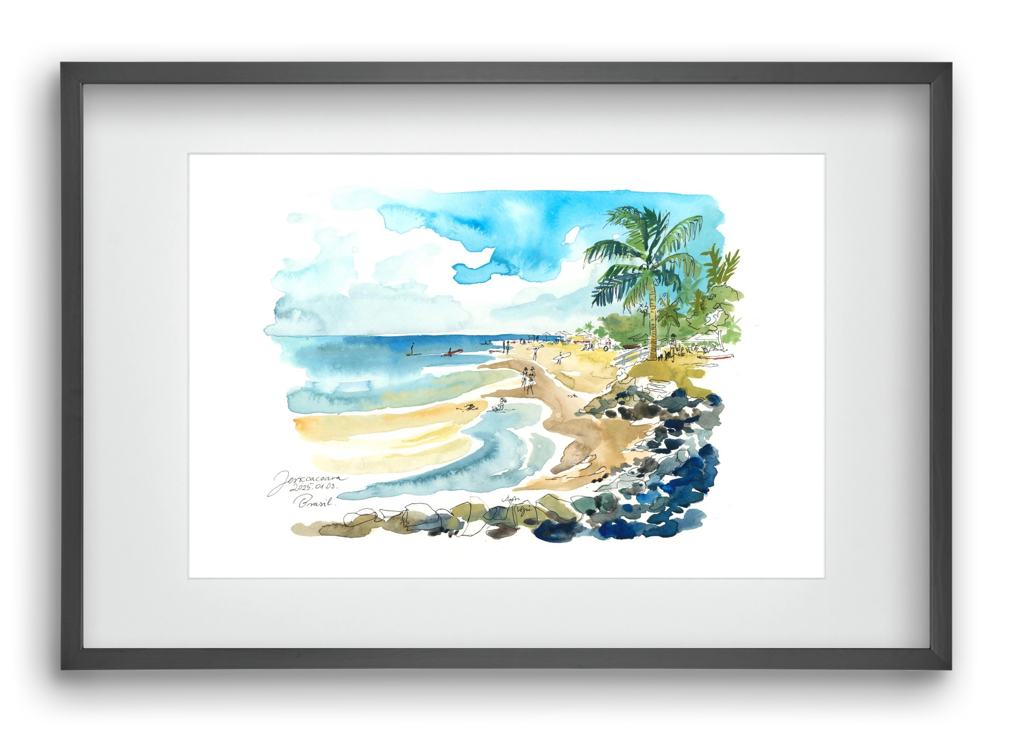 Jericoacoara, Brazil - 2025.01.03., 60x40 cm (45x30 cm), Fekete keret, paszpartuval