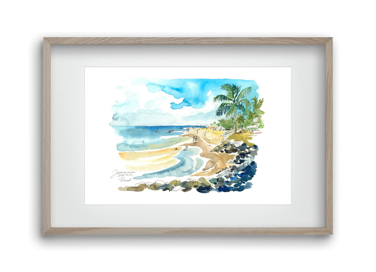 Jericoacoara, Brazil - 2025.01.03., 45x30 cm (30x20 cm), Tölgy keret, paszpartuval