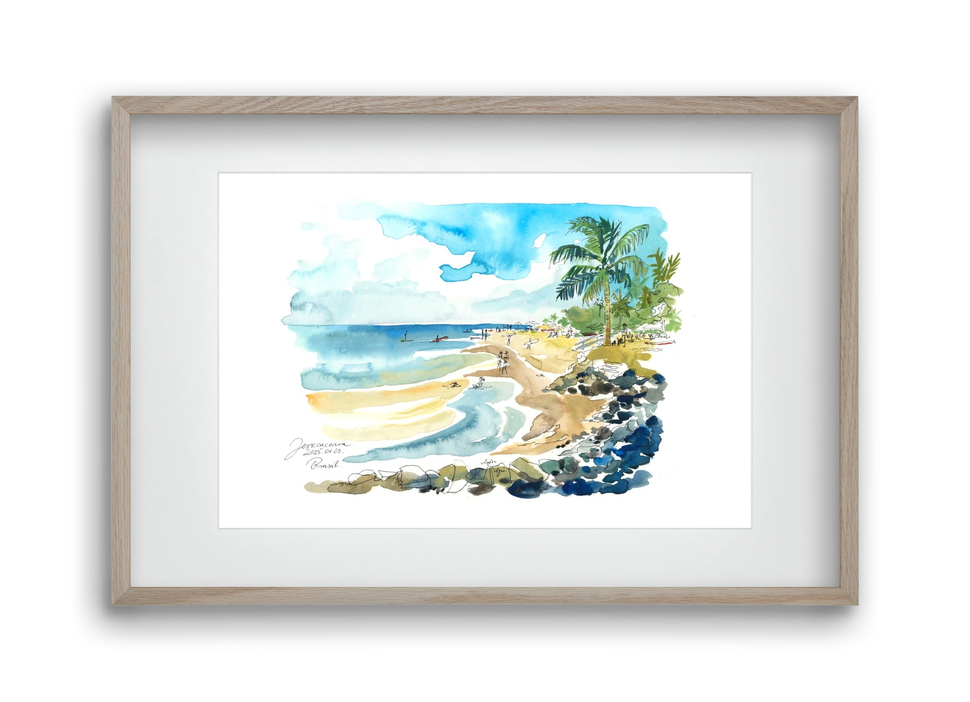 Jericoacoara, Brazil - 2025.01.03., 45x30 cm (30x20 cm), Tölgy keret, paszpartuval