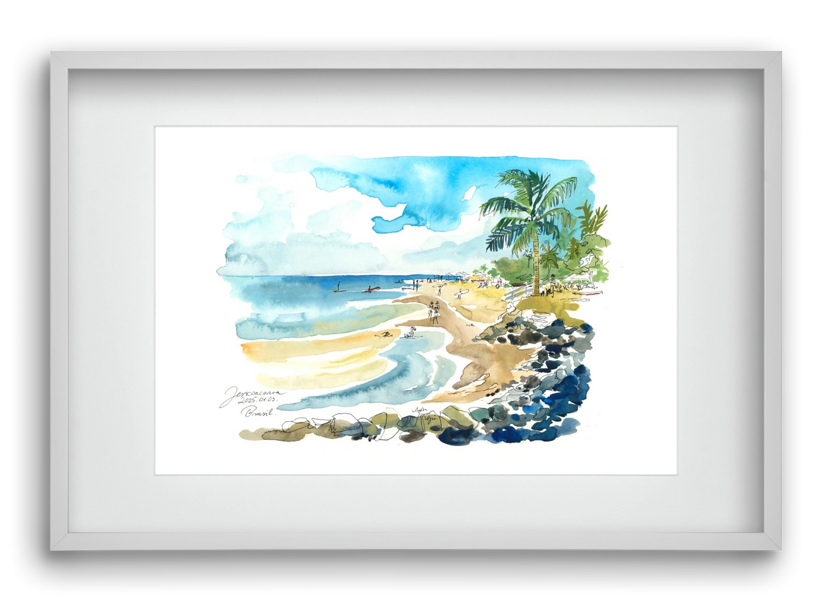 Jericoacoara, Brazil - 2025.01.03., 60x40 cm (45x30 cm), Fehér keret, paszpartuval