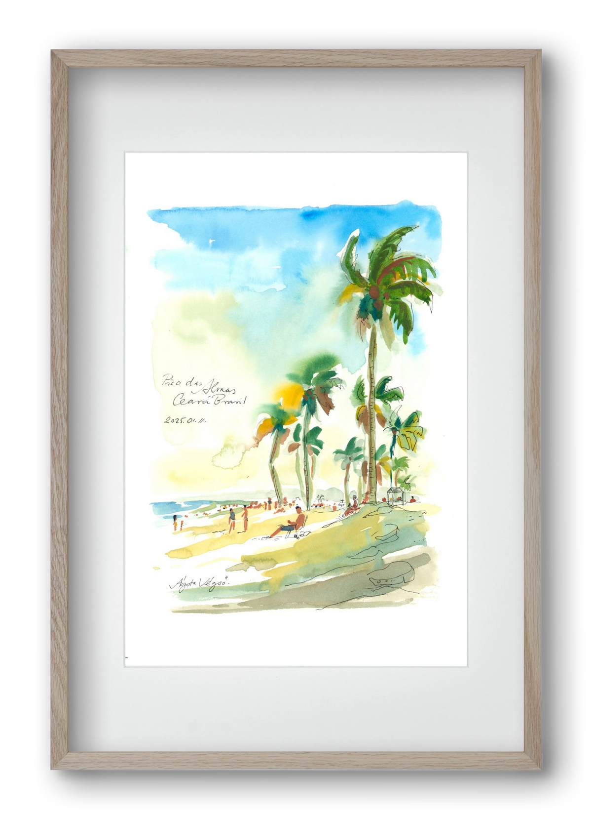 Pico de Almas, Brazil - 2025.01.11, 40x60 cm (30x45 cm), Tölgy keret, paszpartuval