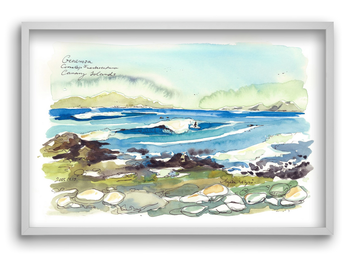 Generosa, Fuerteventura - 2025.01.19, 60x40 cm (60x40 cm), Fehér keret