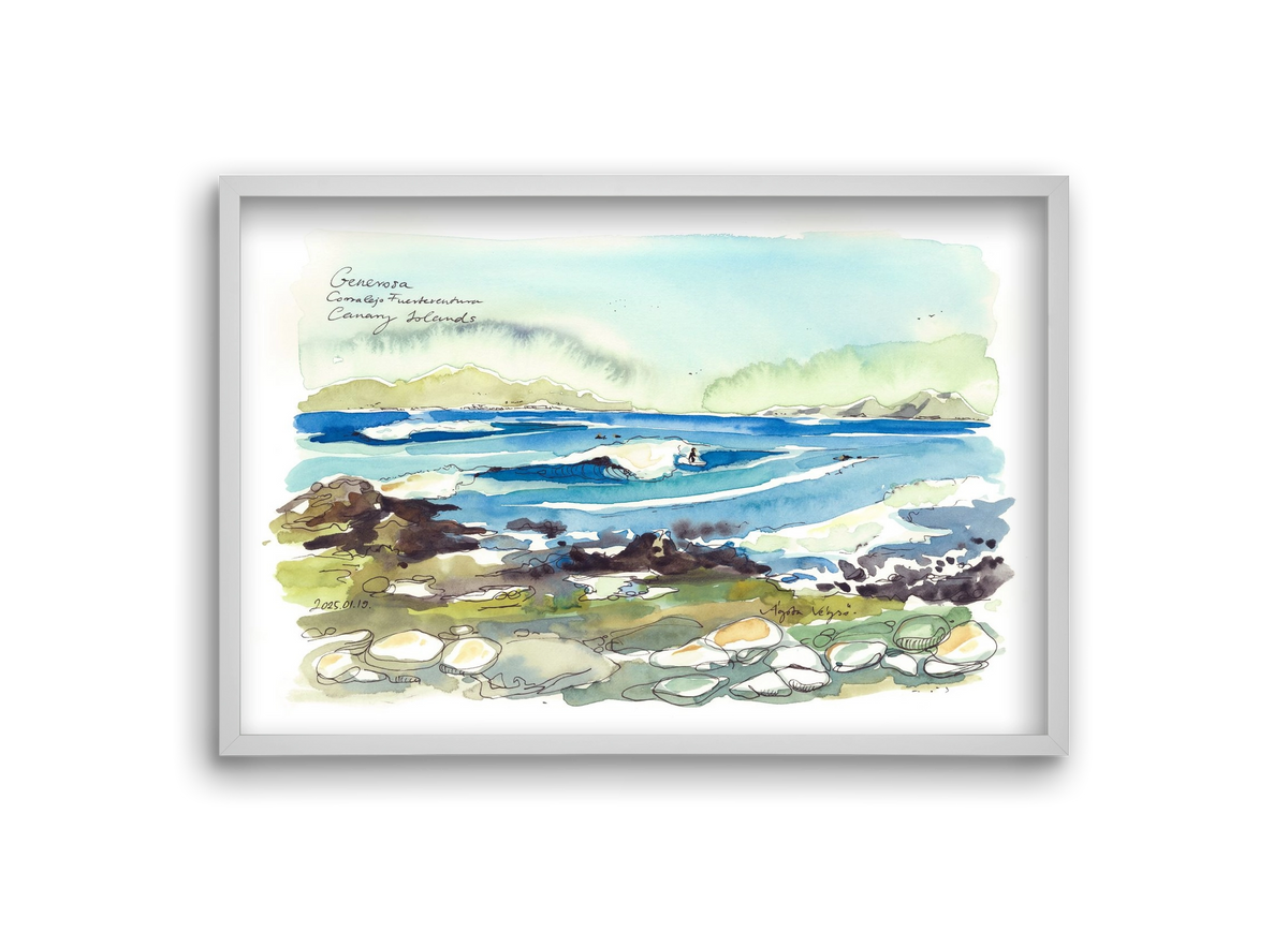 Generosa, Fuerteventura - 2025.01.19, 30x20 cm (30x20 cm), Fehér keret