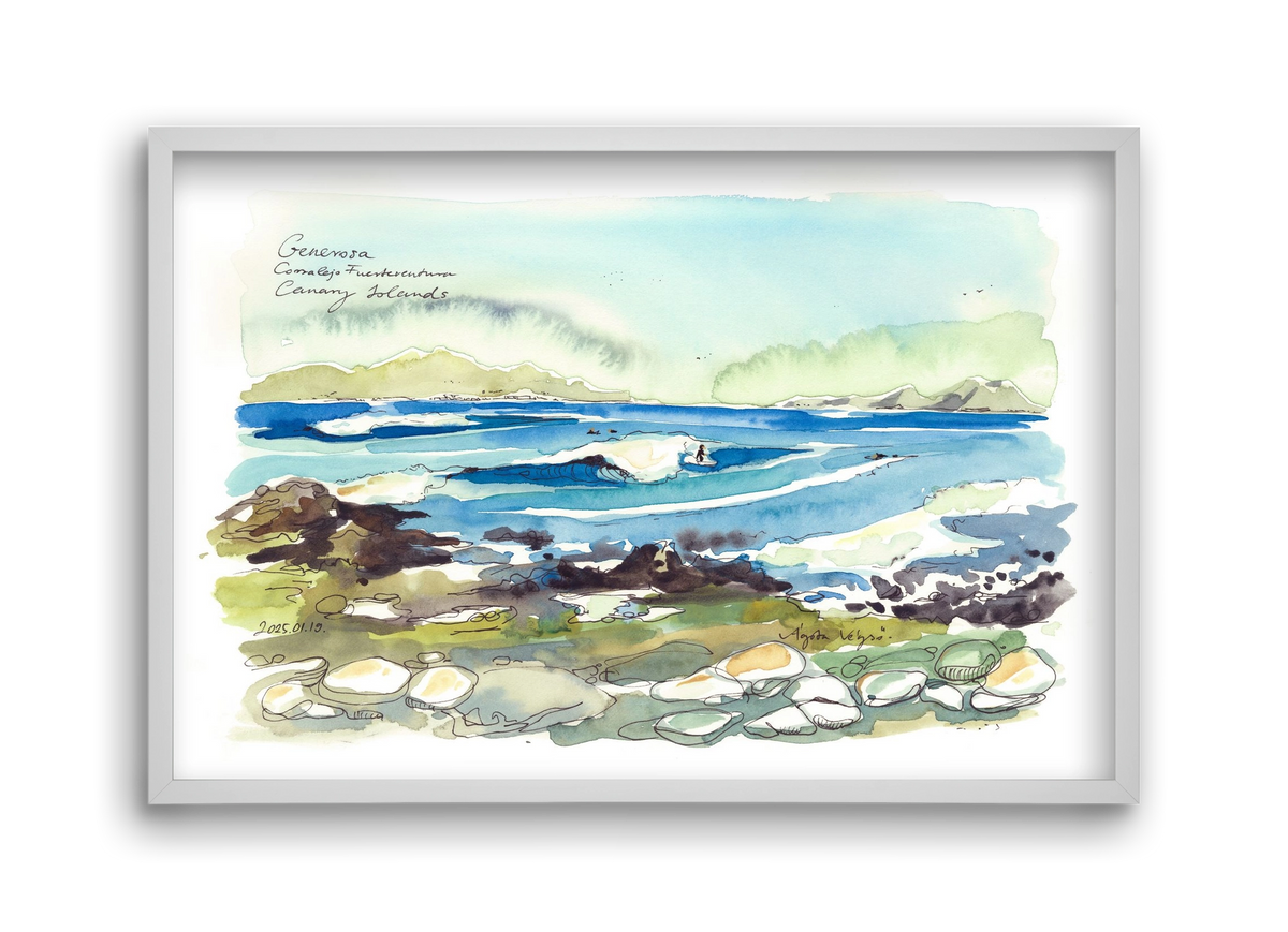 Generosa, Fuerteventura - 2025.01.19, 45x30 cm (45x30 cm), Fehér keret