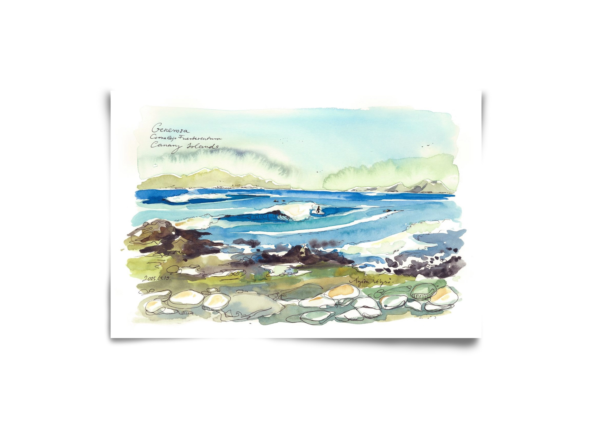 Generosa, Fuerteventura - 2025.01.19, 30x20 cm, Keret nélkül