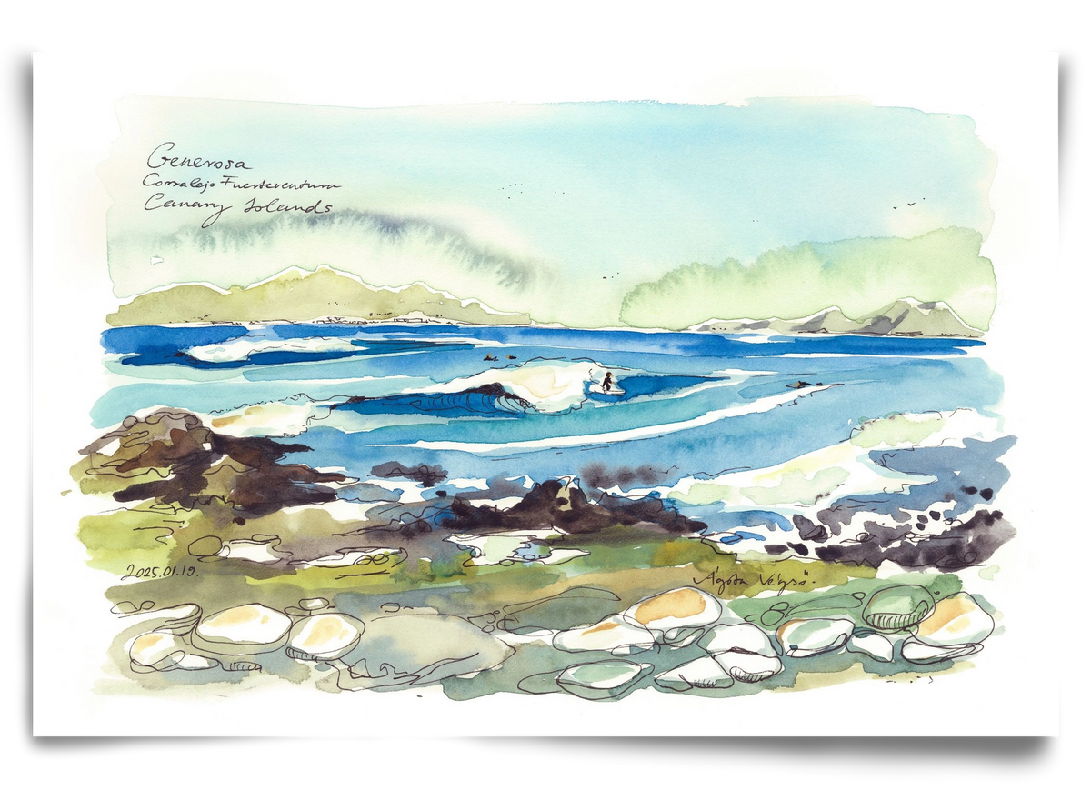 Generosa, Fuerteventura - 2025.01.19, 90x60 cm, Keret nélkül