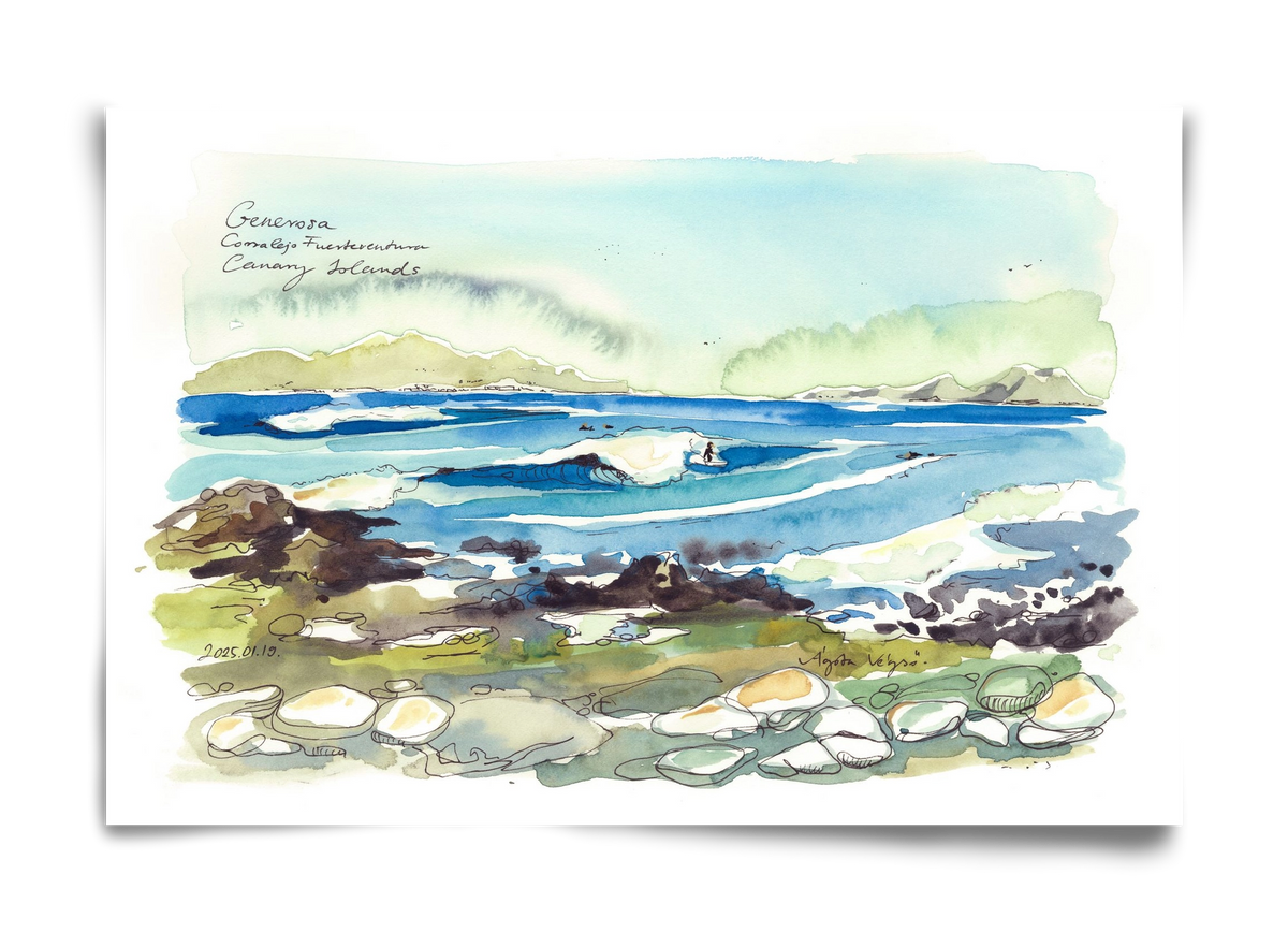 Generosa, Fuerteventura - 2025.01.19, 60x40 cm, Keret nélkül