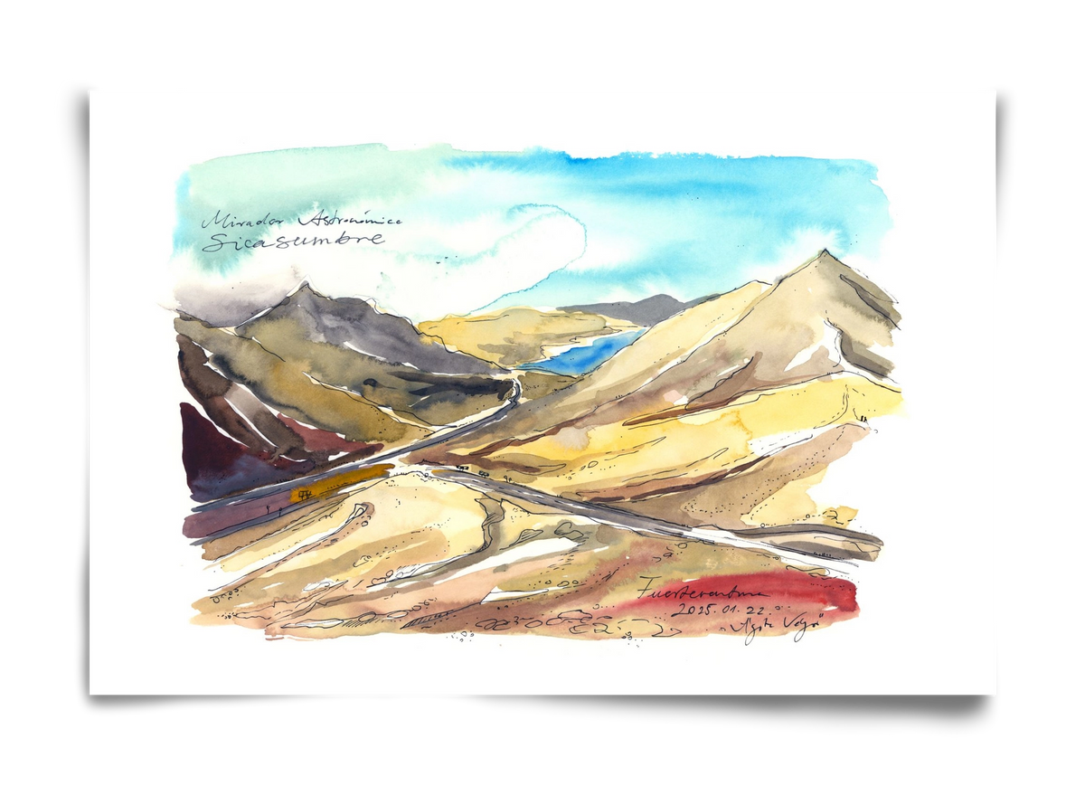 Mirador Astronómico Sica Sumbre, Fuerteventura - 2025.01.22, 60x40 cm, Keret nélkül