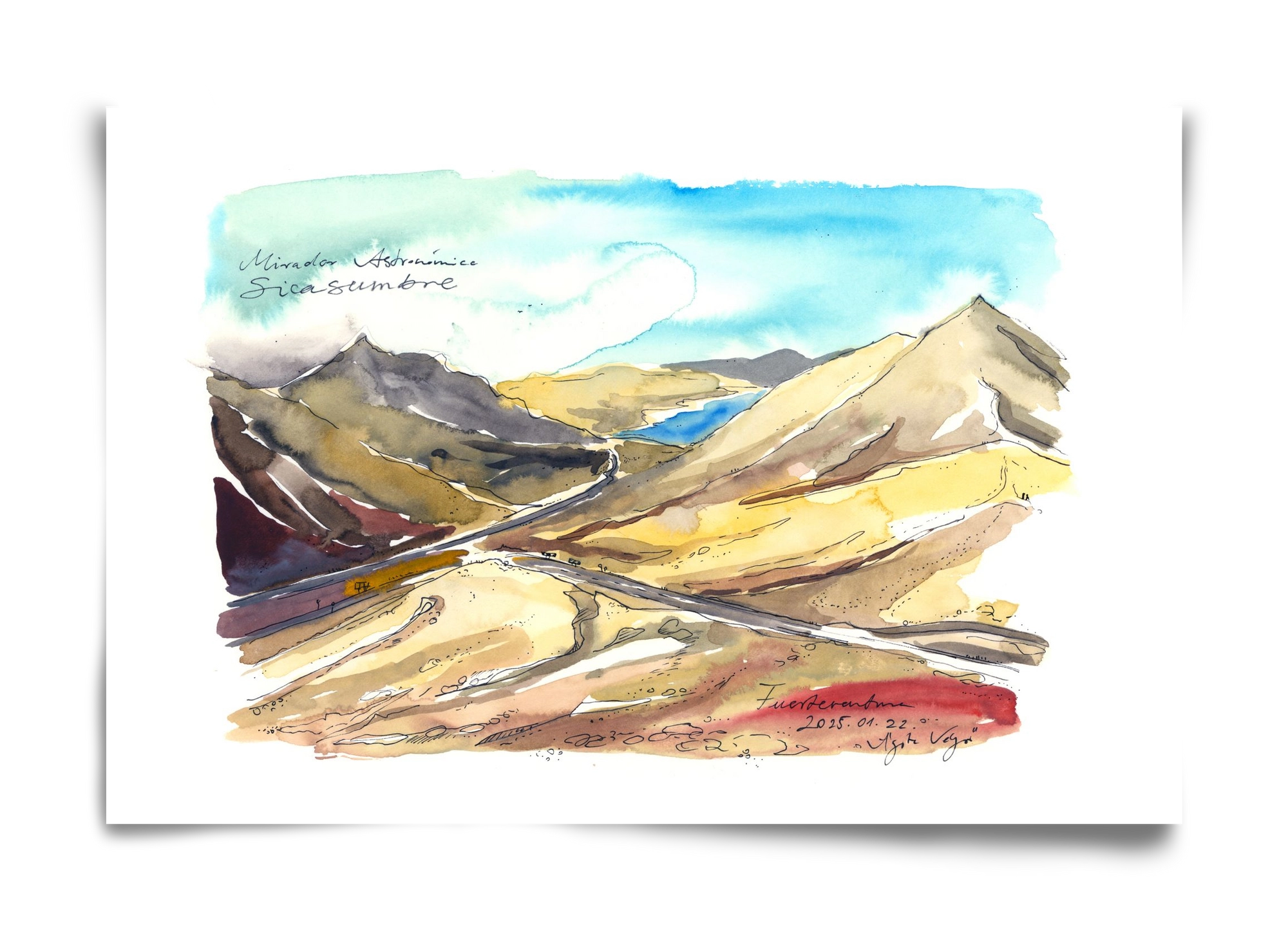 Mirador Astronómico Sica Sumbre, Fuerteventura - 2025.01.22, 60x40 cm, Keret nélkül