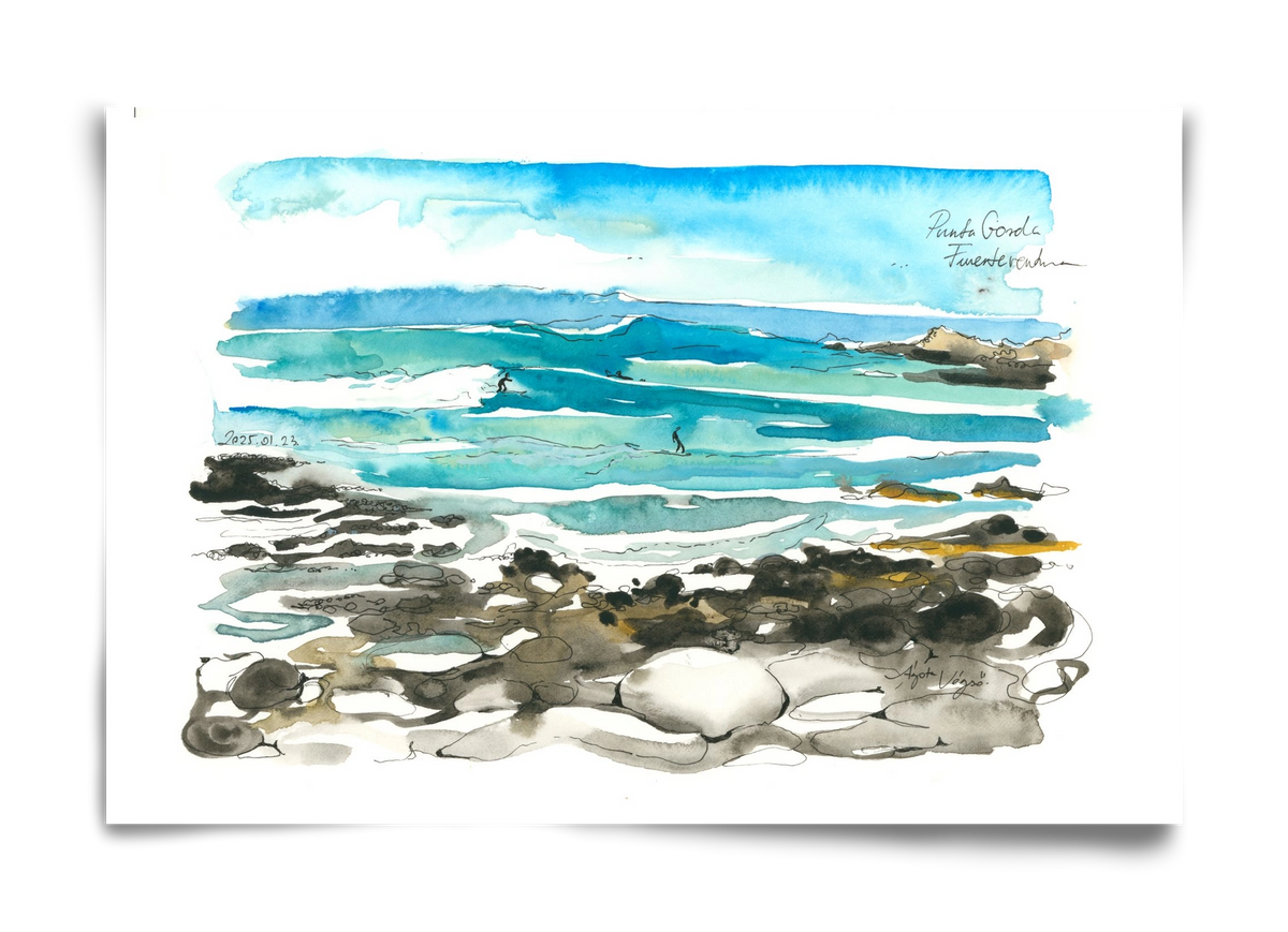 Punta Gorda, Fuerteventura - 2025.01.23, 60x40 cm, Keret nélkül