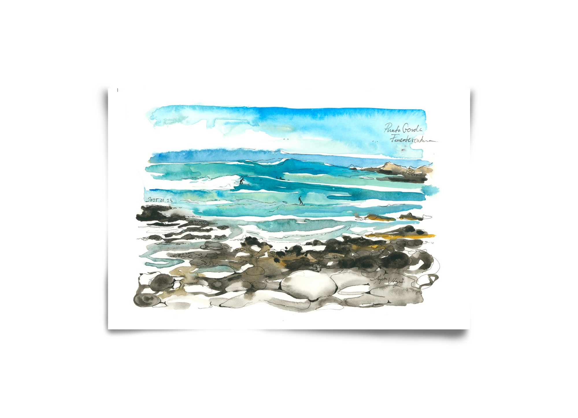 Punta Gorda, Fuerteventura - 2025.01.23, 30x20 cm, Keret nélkül