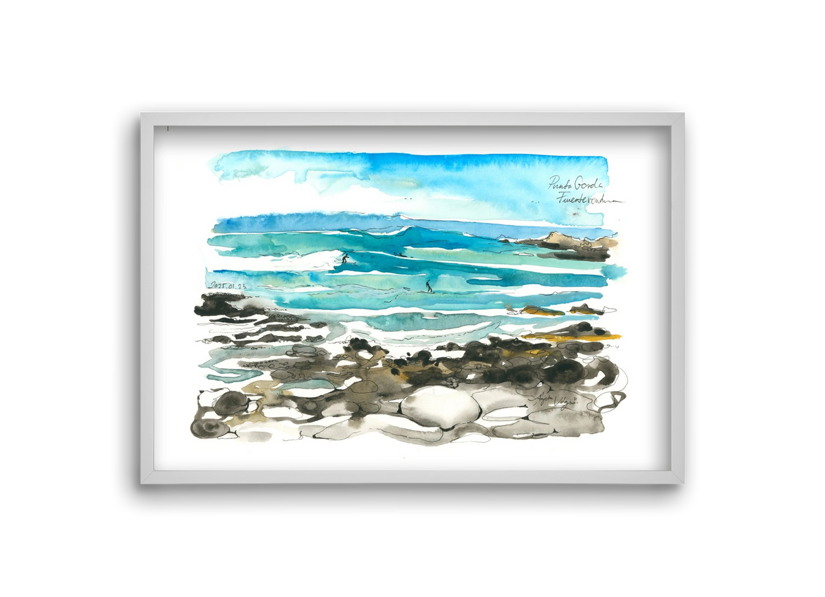 Punta Gorda, Fuerteventura - 2025.01.23, 30x20 cm (30x20 cm), Fehér keret