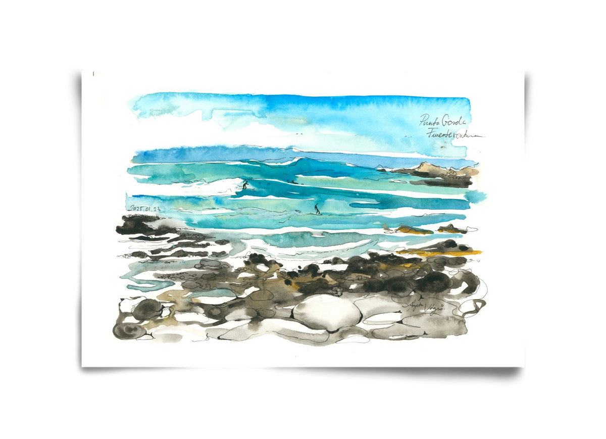 Punta Gorda, Fuerteventura - 2025.01.23, 45x30 cm, Keret nélkül