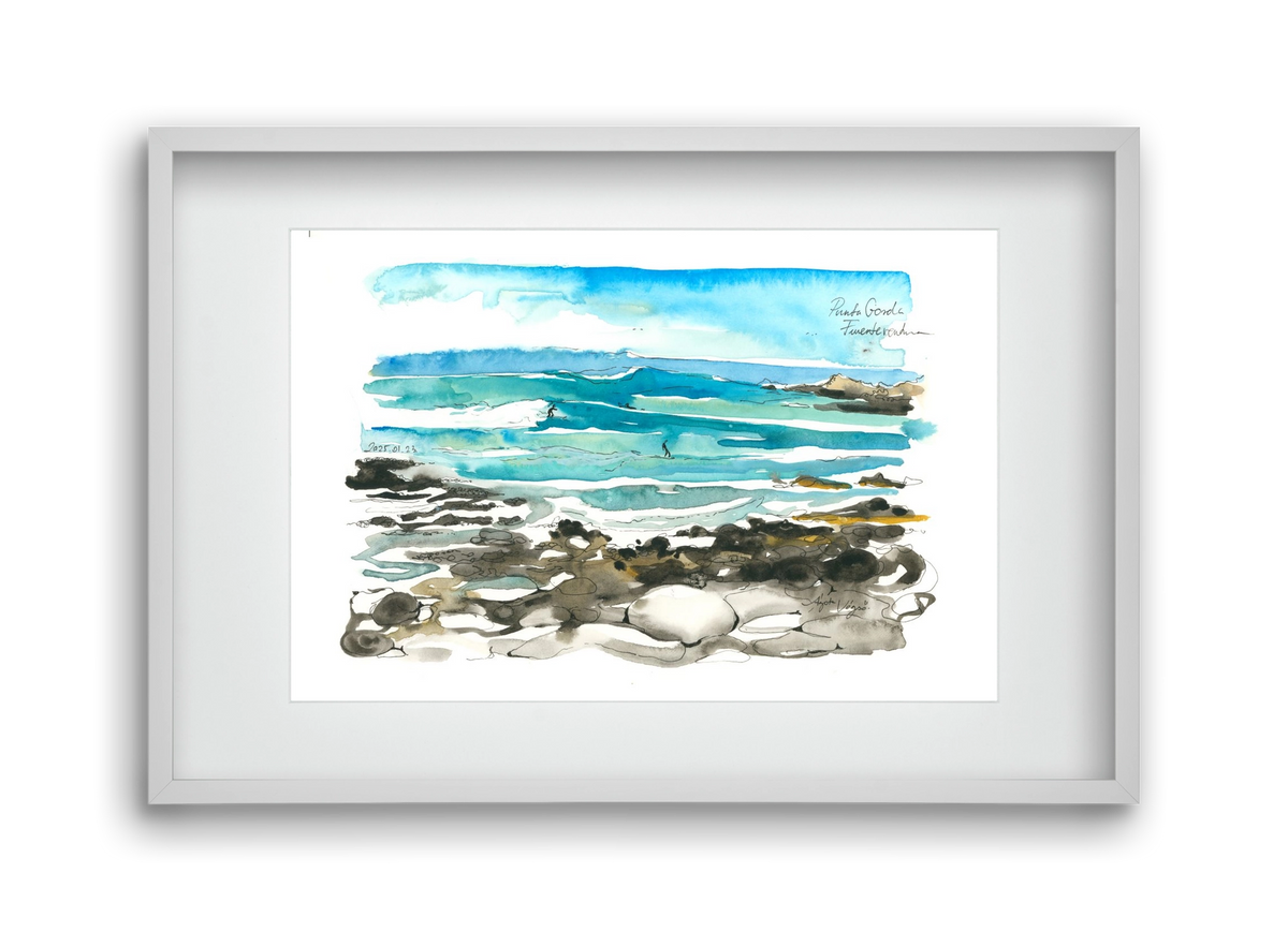 Punta Gorda, Fuerteventura - 2025.01.23, 45x30 cm (30x20 cm), Fehér keret, paszpartuval