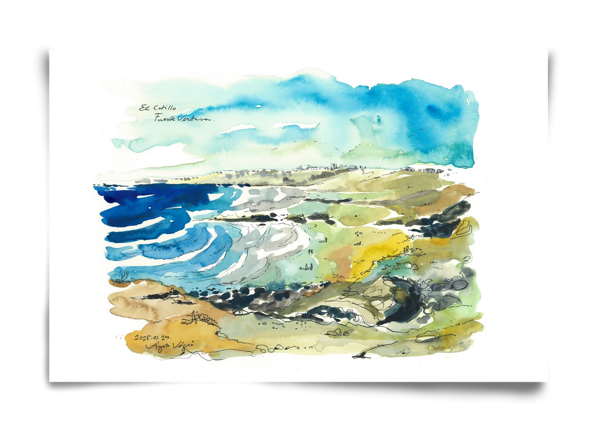 El Cotillo, Fuerteventura - 2025.01.24, 60x40 cm, Keret nélkül