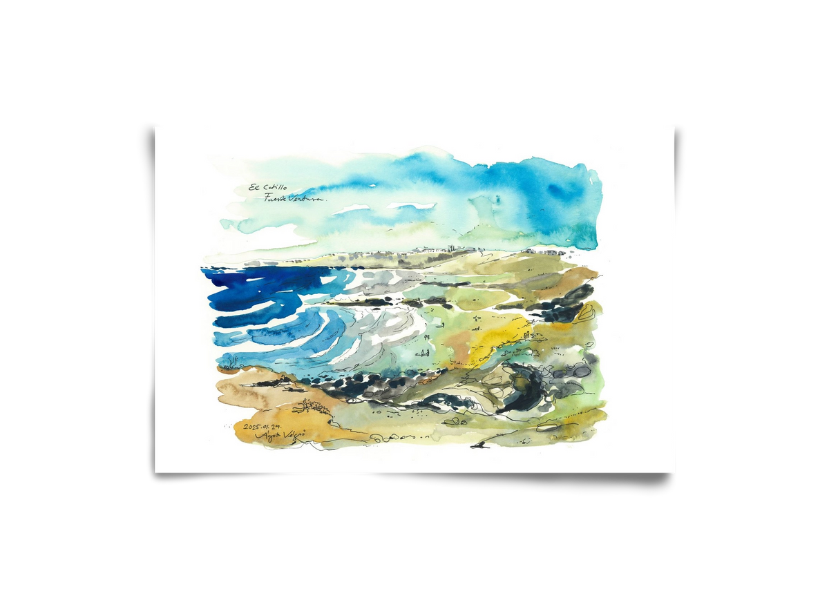 El Cotillo, Fuerteventura - 2025.01.24, 30x20 cm, Keret nélkül