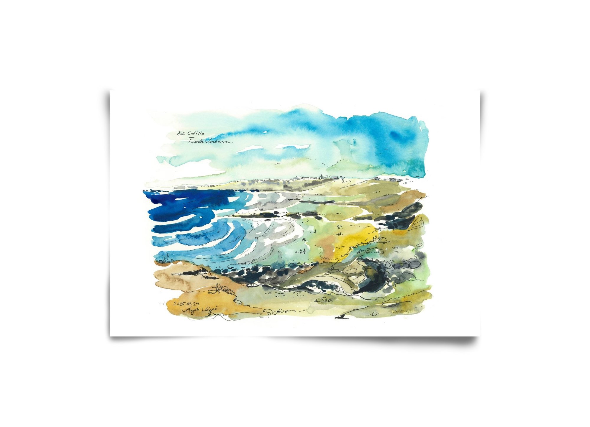 El Cotillo, Fuerteventura - 2025.01.24, 30x20 cm, Keret nélkül