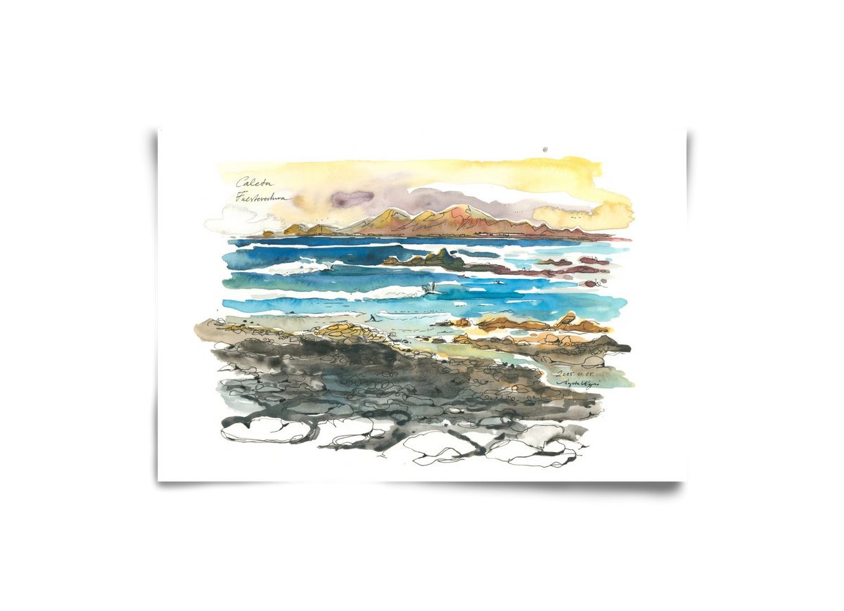 Caleta, Fuerteventura - 2025.01.25, 30x20 cm, Keret nélkül