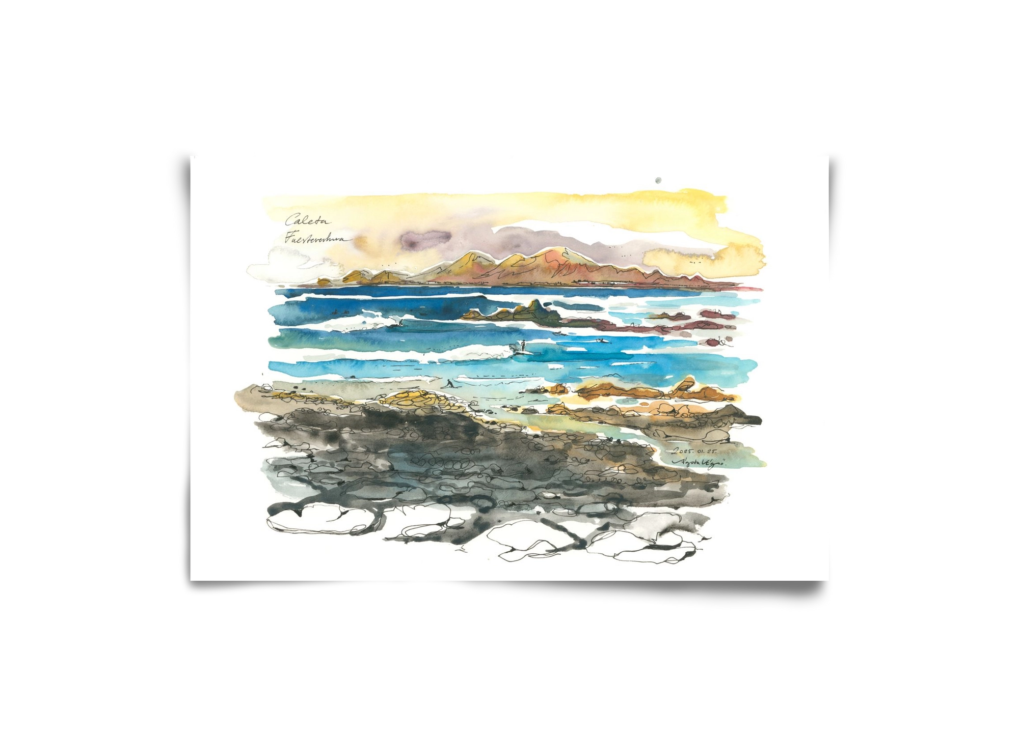 Caleta, Fuerteventura - 2025.01.25, 30x20 cm, Keret nélkül