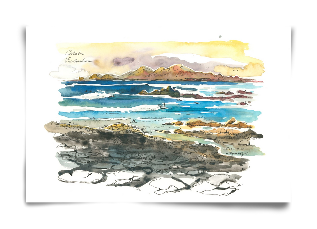 Caleta, Fuerteventura - 2025.01.25, 60x40 cm, Keret nélkül