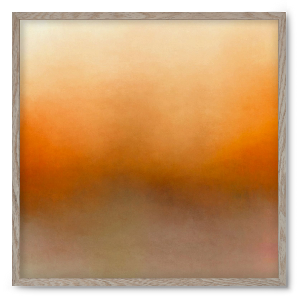 SUMMER SUNSET - QD02 , 50x50 cm (50x50 cm), Tölgy keret