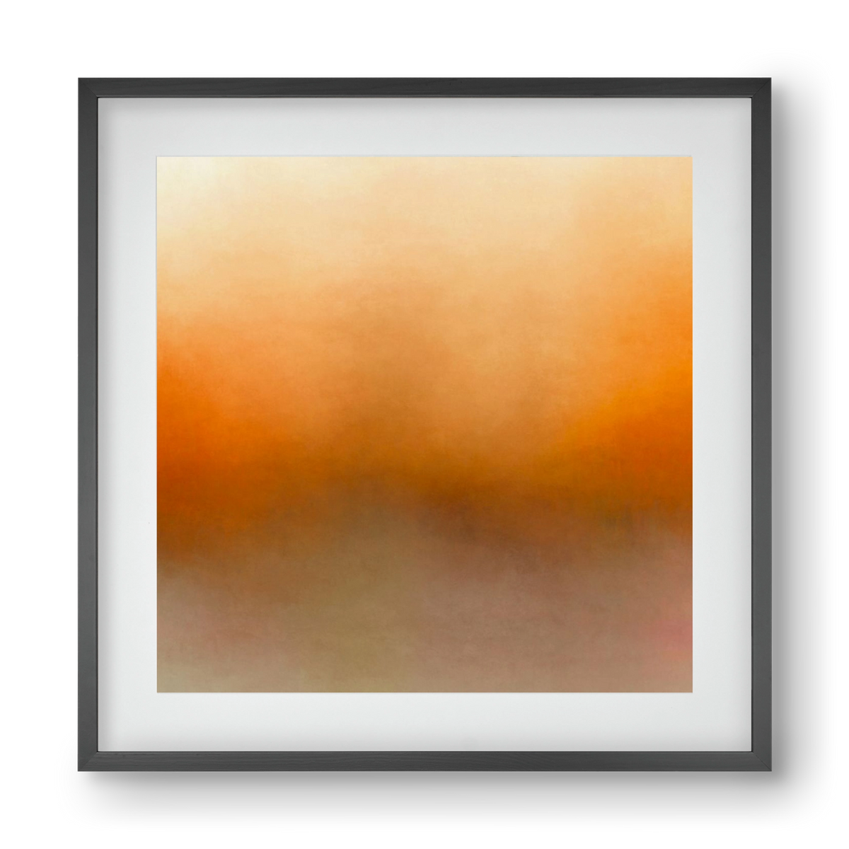 SUMMER SUNSET - QD02 , 40x40 cm (30x30 cm), Fekete keret, paszpartuval