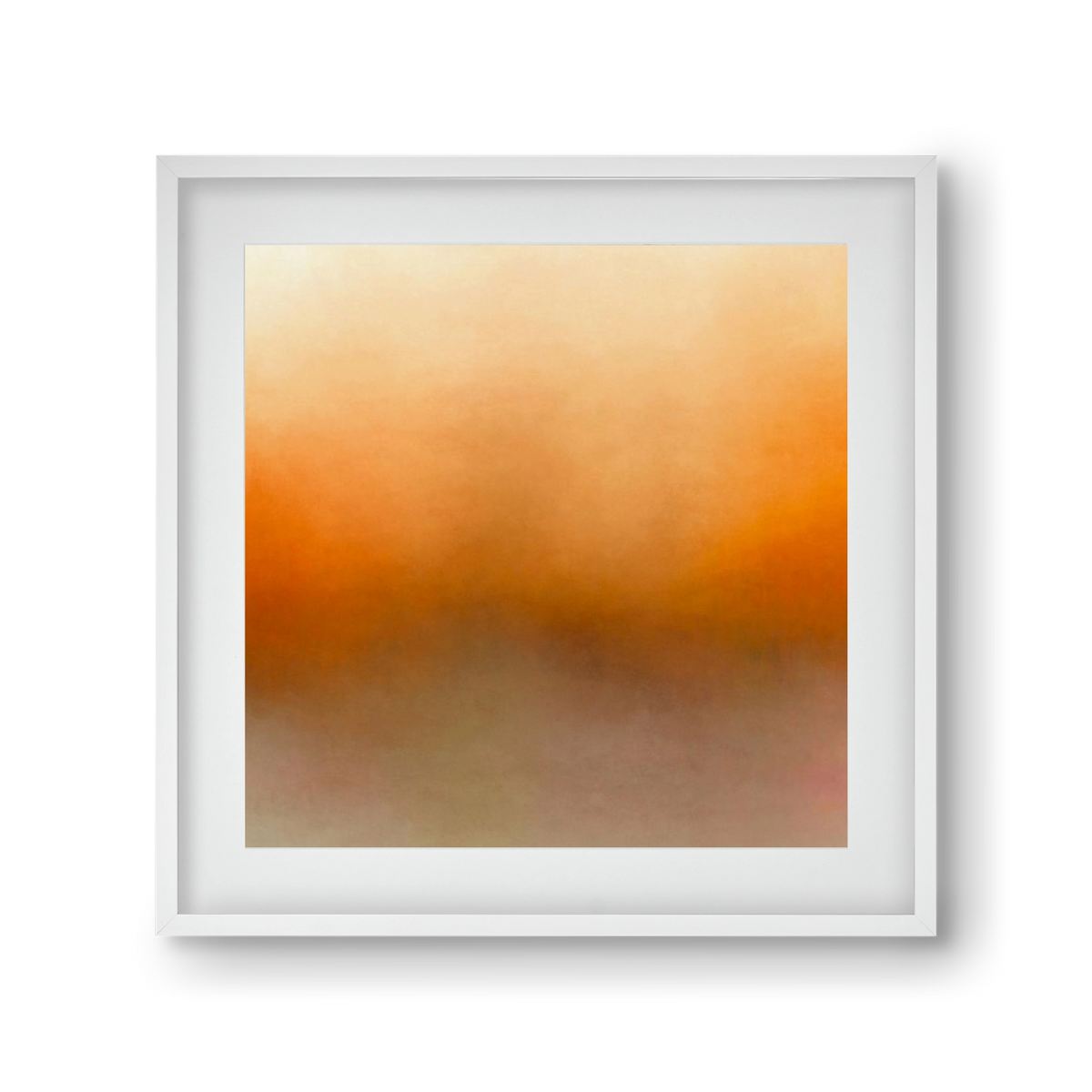 SUMMER SUNSET - QD02 , 30x30 cm (20x20 cm), Fehér keret, paszpartuval