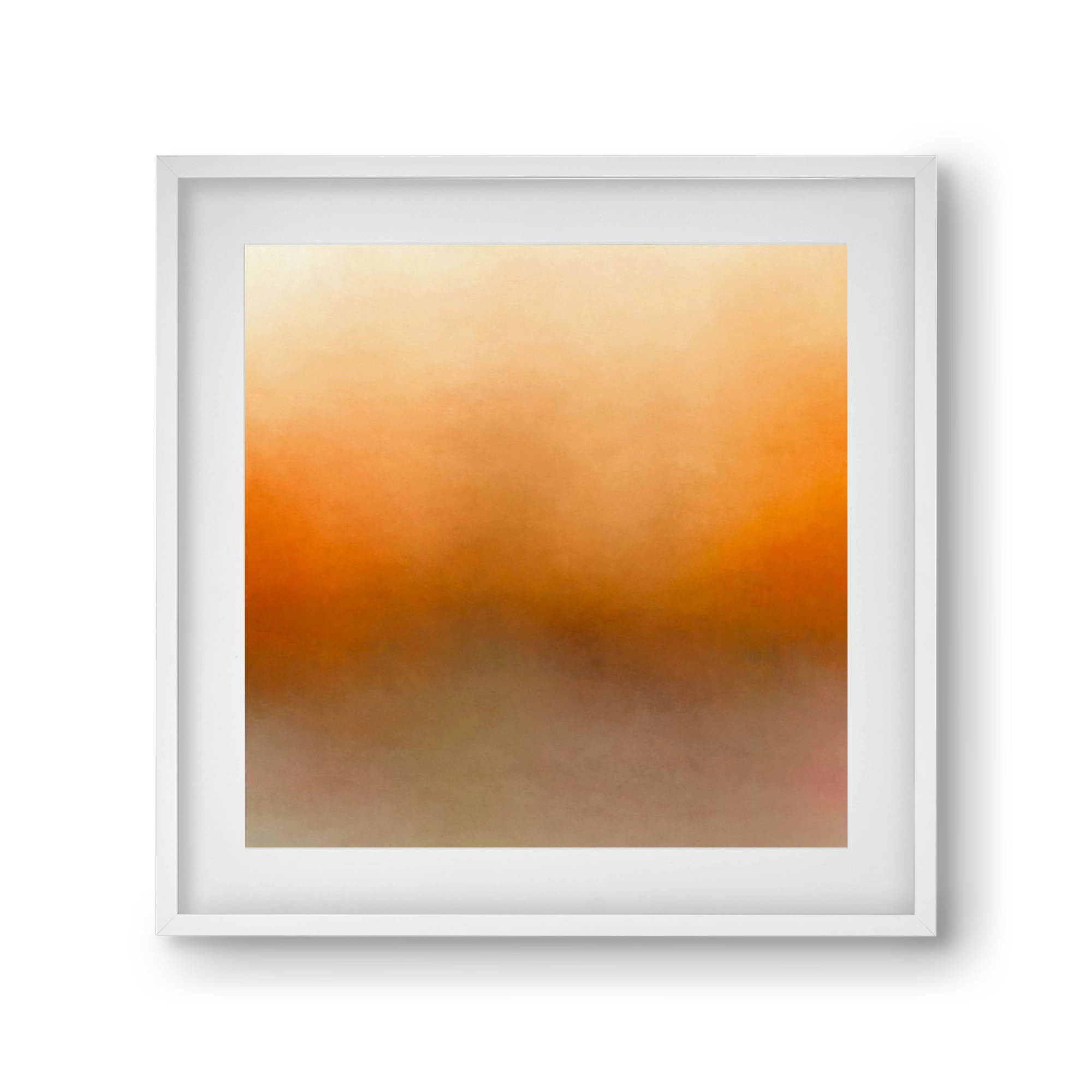 SUMMER SUNSET - QD02 , 30x30 cm (20x20 cm), Fehér keret, paszpartuval