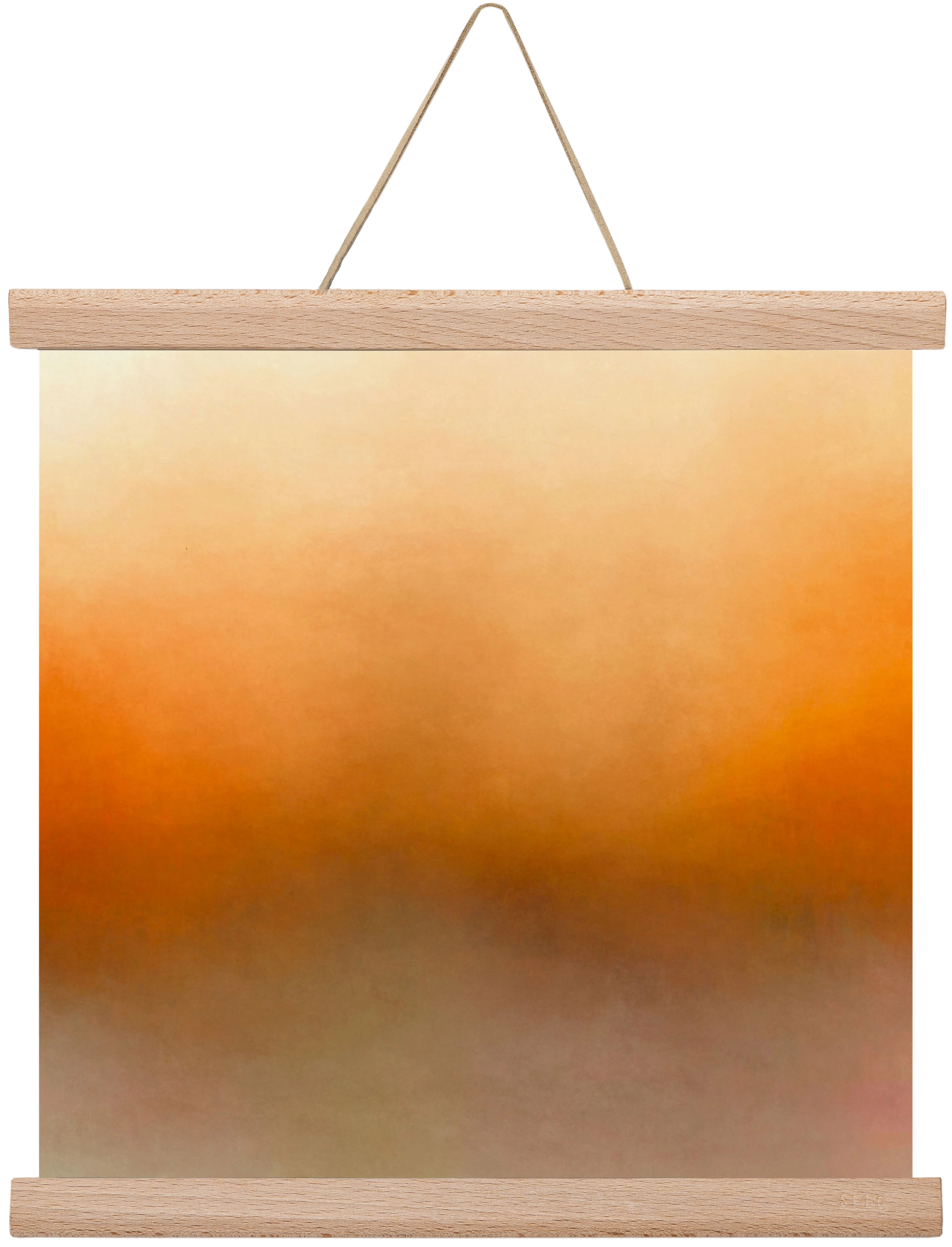 SUMMER SUNSET - QD02 , 30x30 cm (30x30 cm), Tölgy akasztó