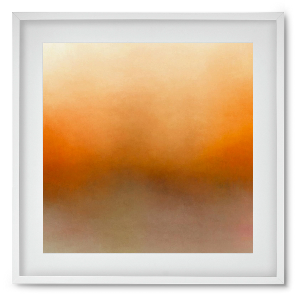 SUMMER SUNSET - QD02 , 50x50 cm (40x40 cm), Fehér keret, paszpartuval