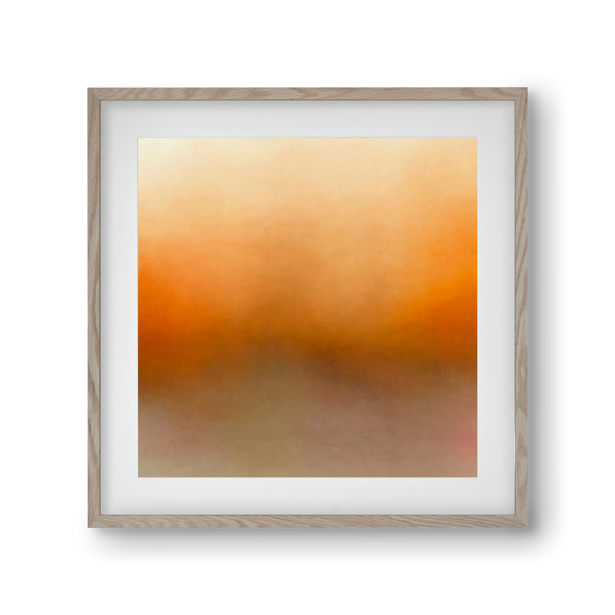 SUMMER SUNSET - QD02 , 30x30 cm (20x20 cm), Tölgy keret, paszpartuval