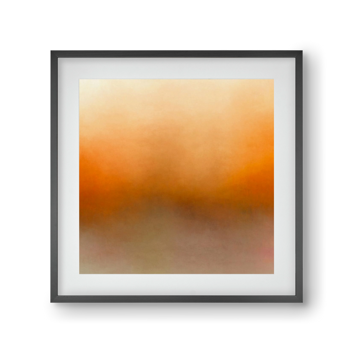 SUMMER SUNSET - QD02 , 30x30 cm (20x20 cm), Fekete keret, paszpartuval