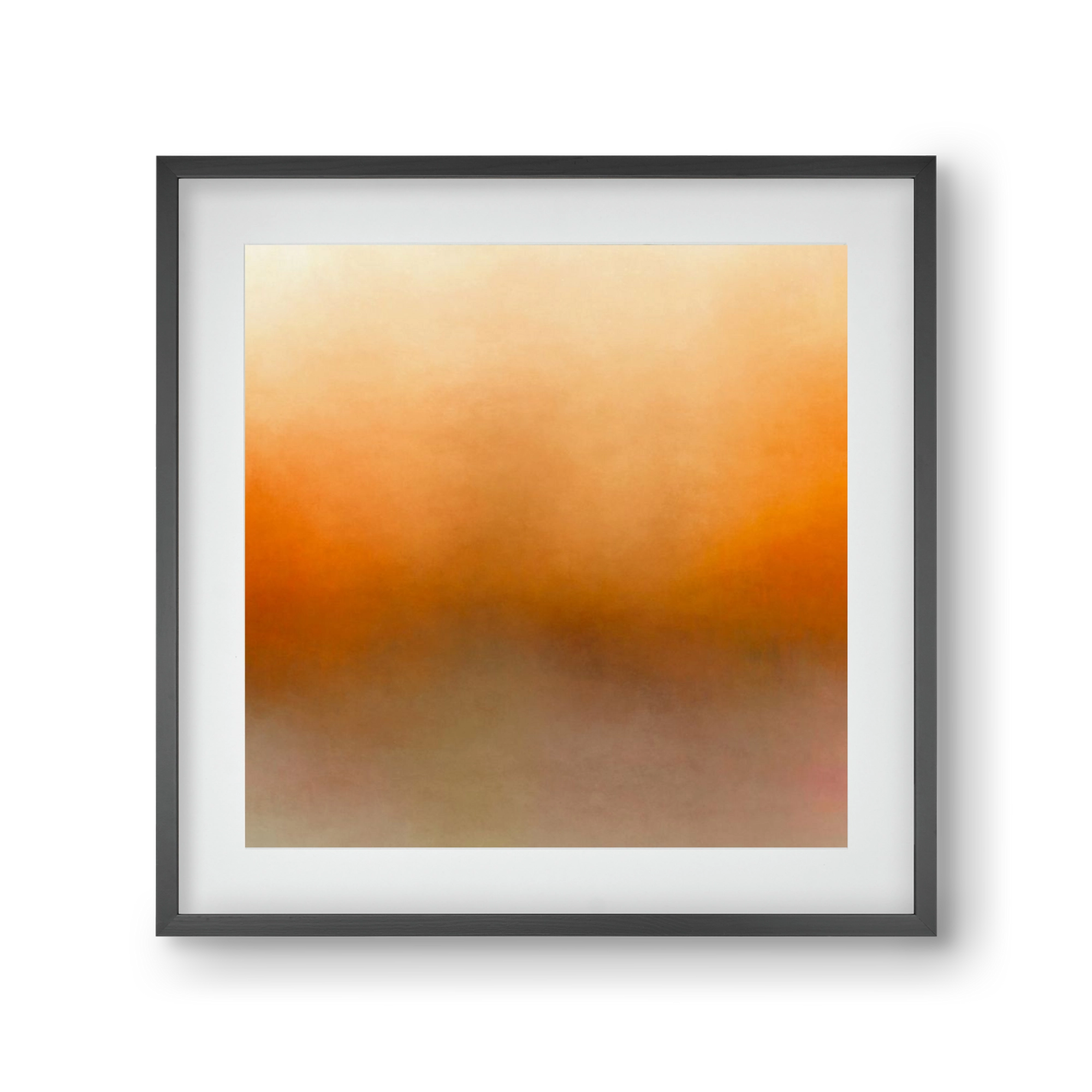 SUMMER SUNSET - QD02 , 30x30 cm (20x20 cm), Fekete keret, paszpartuval