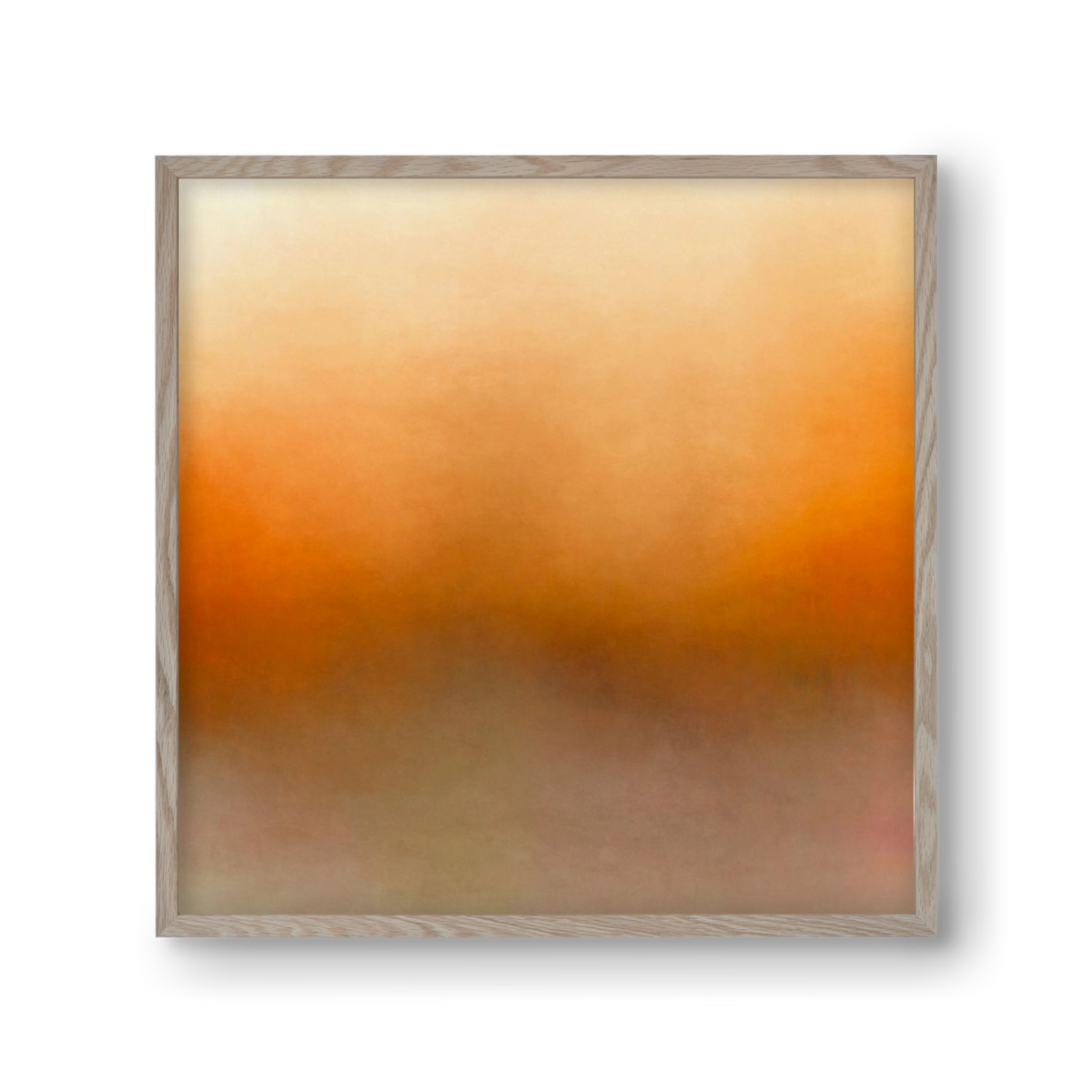 SUMMER SUNSET - QD02 , 30x30 cm (30x30 cm), Tölgy keret