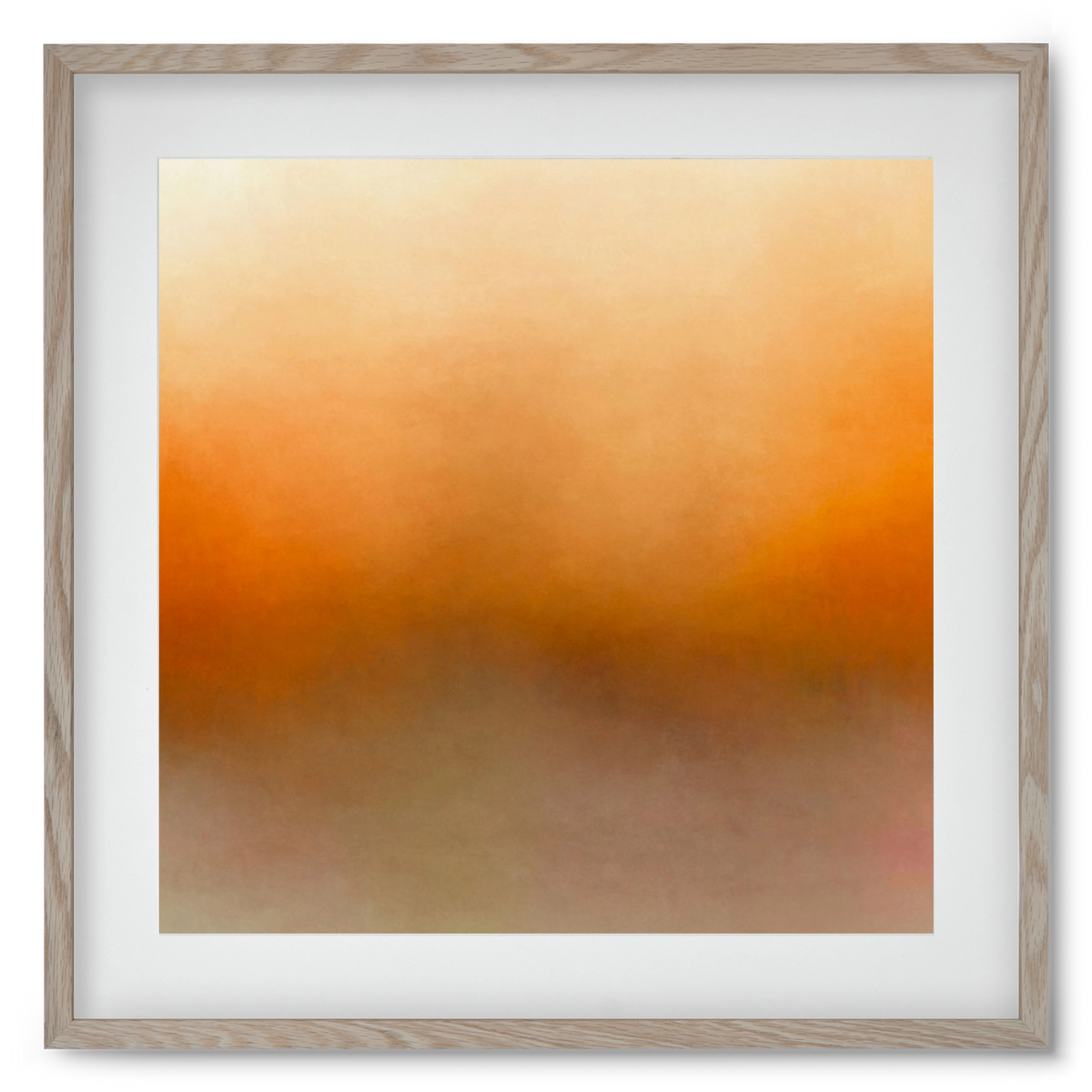 SUMMER SUNSET - QD02 , 50x50 cm (40x40 cm), Tölgy keret, paszpartuval