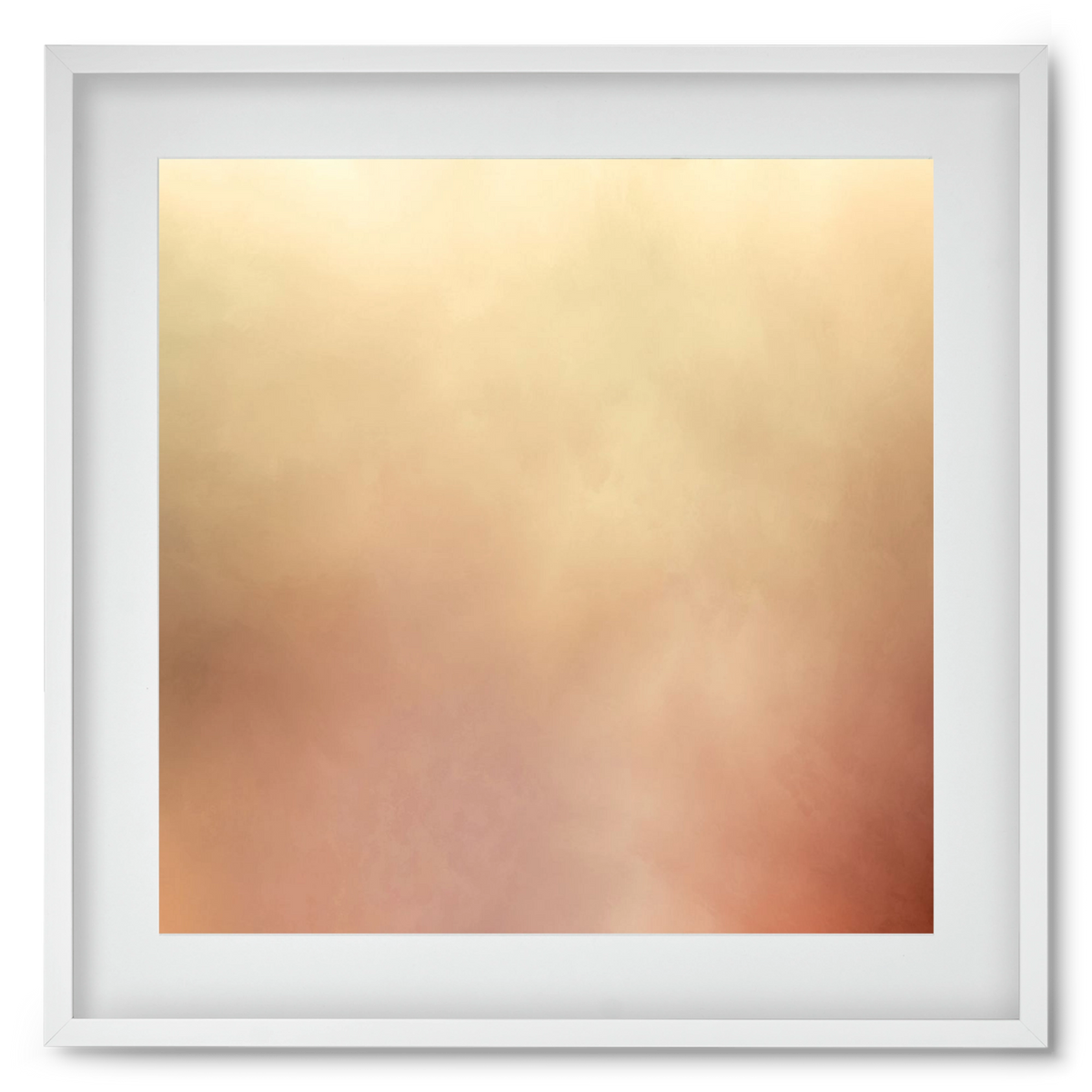  SUMMER SUNSET - QD03, 50x50 cm (40x40 cm), Fehér keret, paszpartuval
