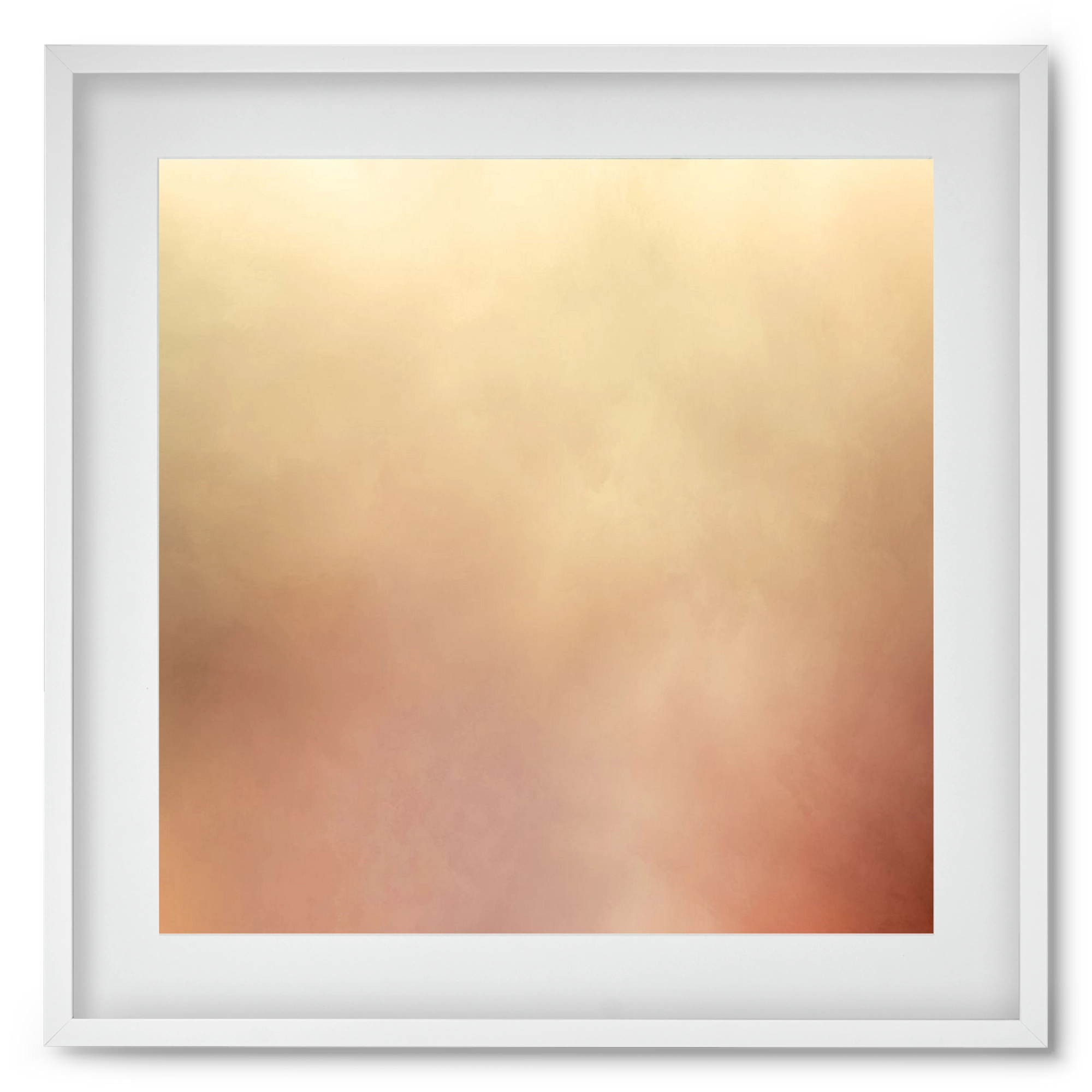  SUMMER SUNSET - QD03, 50x50 cm (40x40 cm), Fehér keret, paszpartuval