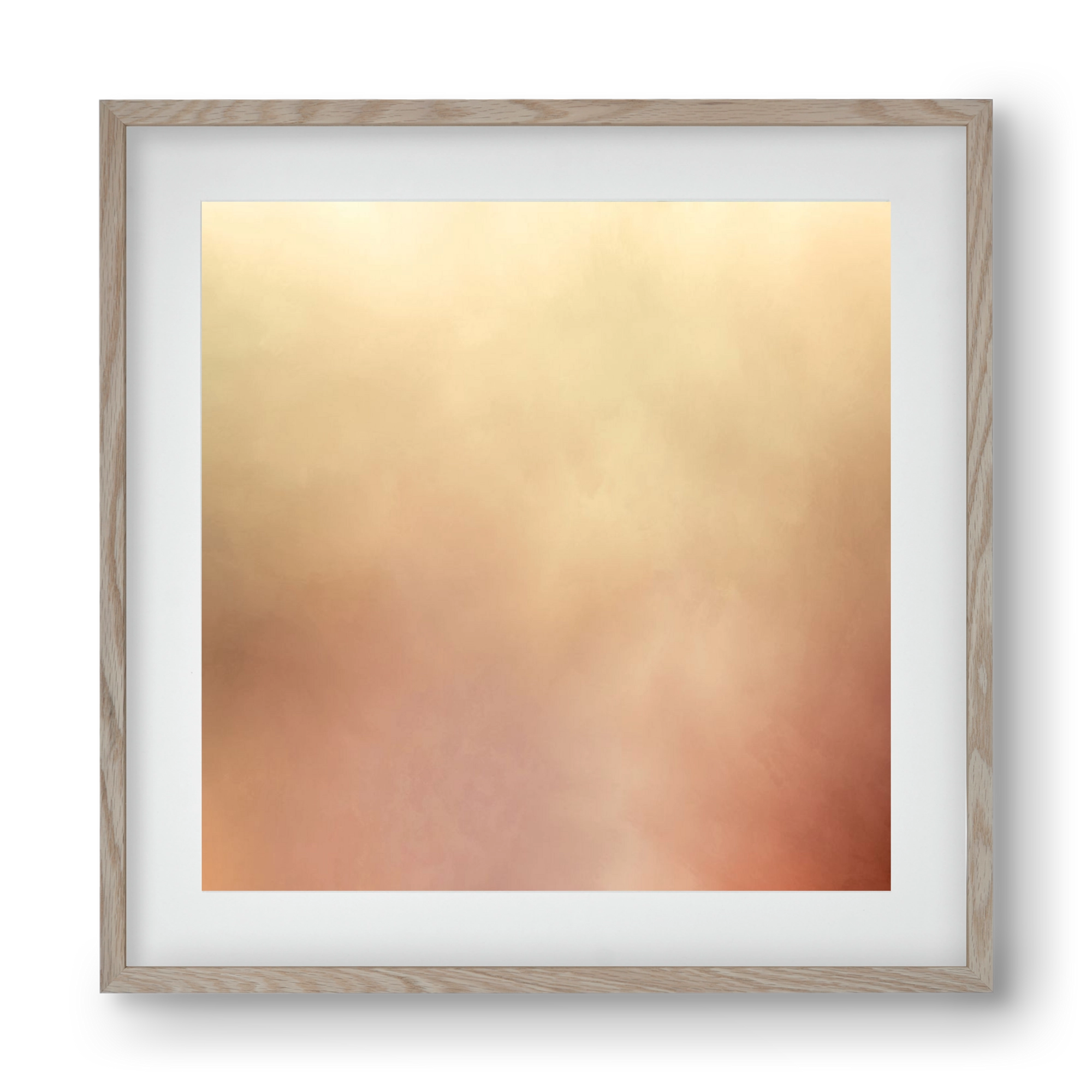  SUMMER SUNSET - QD03, 40x40 cm (30x30 cm), Tölgy keret, paszpartuval