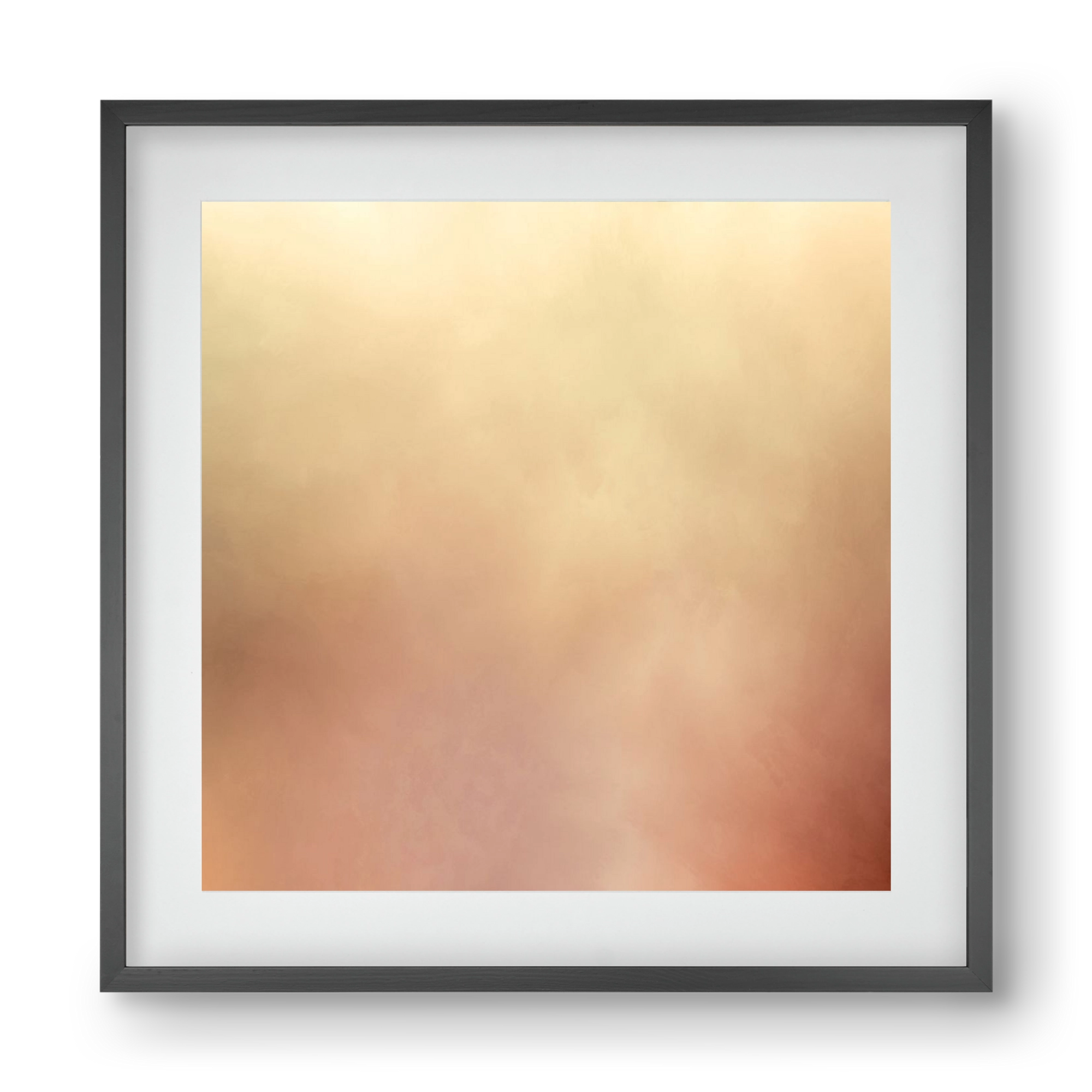  SUMMER SUNSET - QD03, 40x40 cm (30x30 cm), Fekete keret, paszpartuval